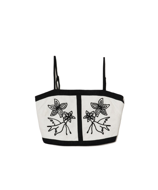 【WOMEN】LEIN コットンリネンアリ刺繍ビスチェの写真