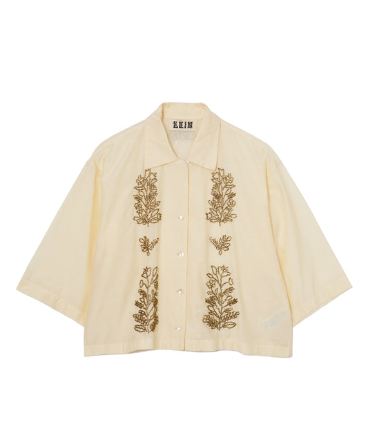 【WOMEN】LEIN コットンシルクビーズ刺繍シャツの写真