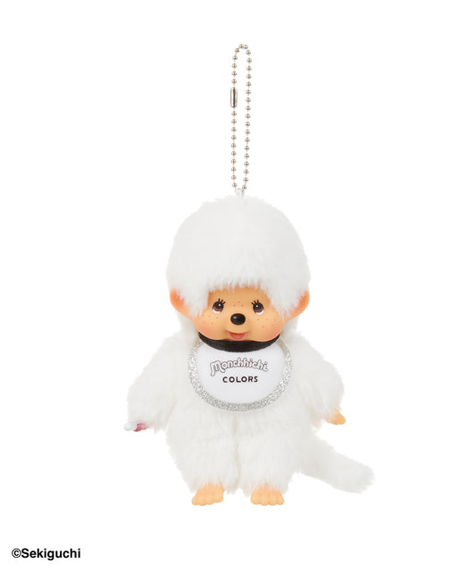 【MEN,WOMEN】Monchhichi / COLORS キーチェーン ホワイトの写真