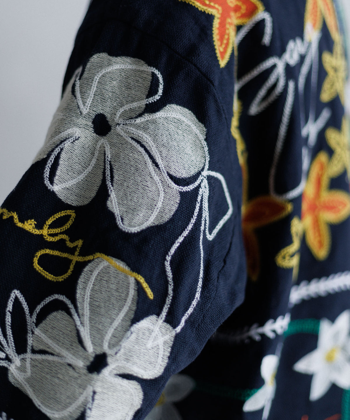 【MEN , WOMEN】LEIN ボアライナーパッチワーク刺繍ジャケット