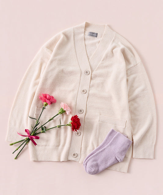 【WOMEN】nestwell / カーディガン&靴下セットの写真