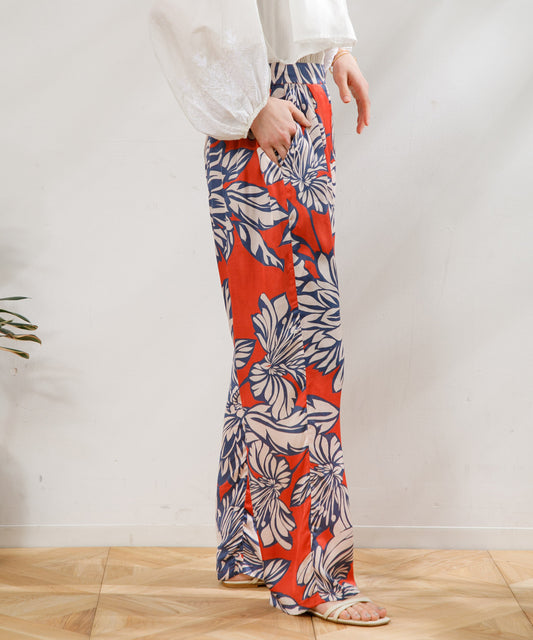 【WOMEN】LEIN / 総柄プリントイージーパンツの写真