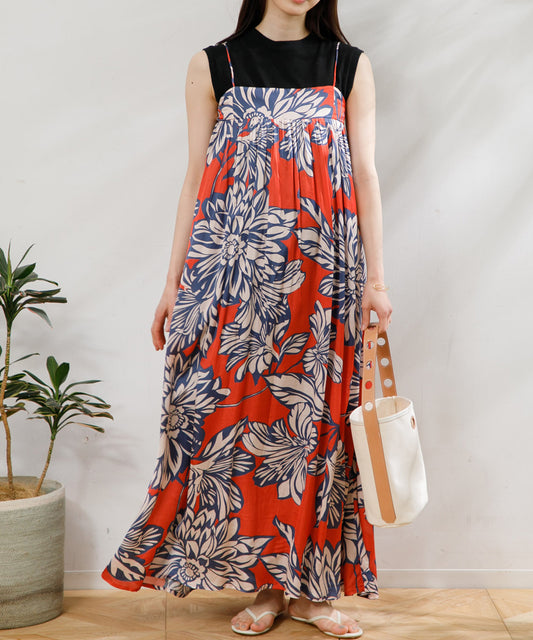 【WOMEN】LEIN / 総柄プリントキャミワンピースの写真