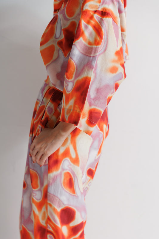 【MEN , WOMEN】LEIN / コットンシルクフラワープリントシャツの写真