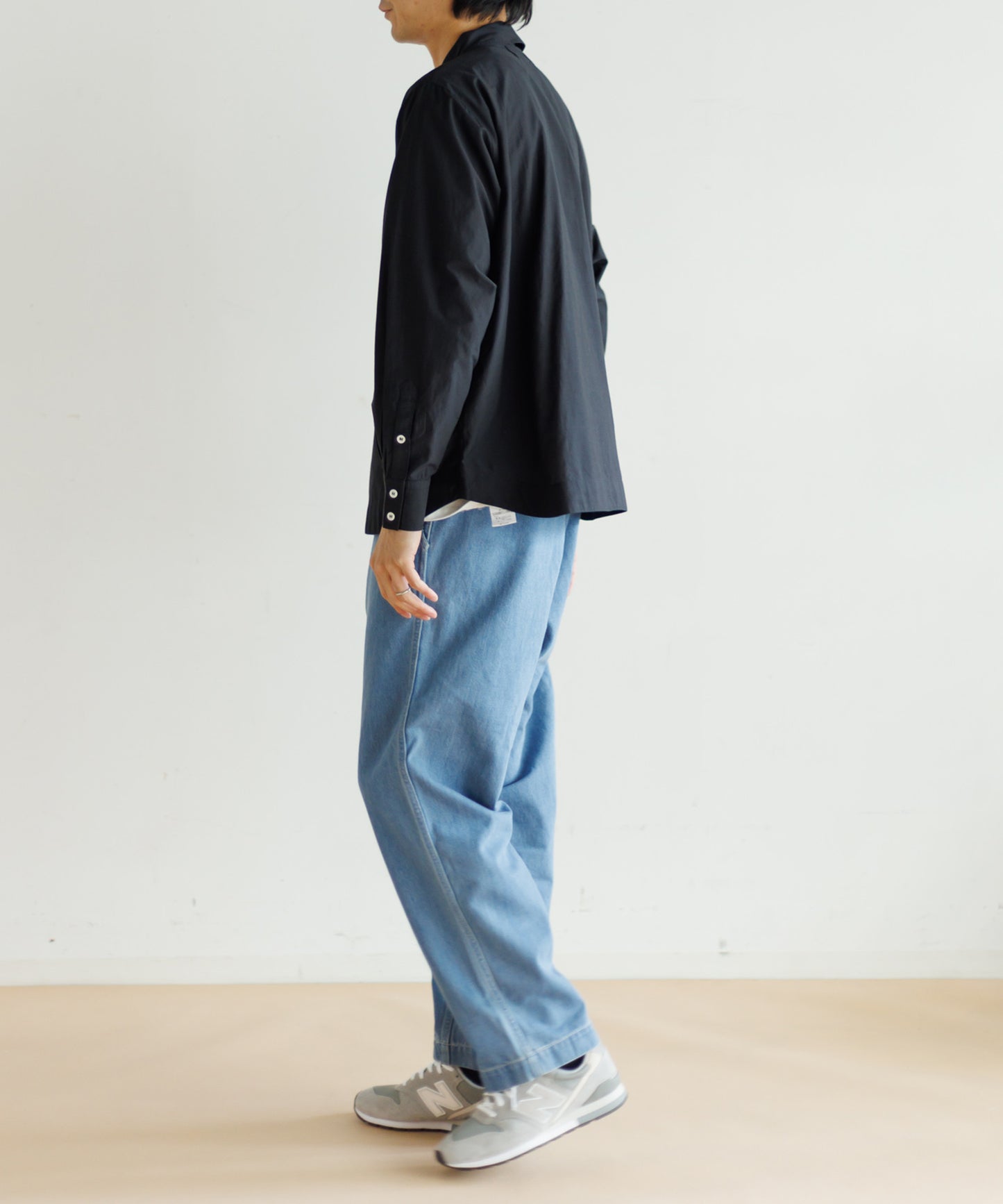 【MEN , WOMEN】LEIN / コットンシルクフラワーエンブロイダリーシャツ