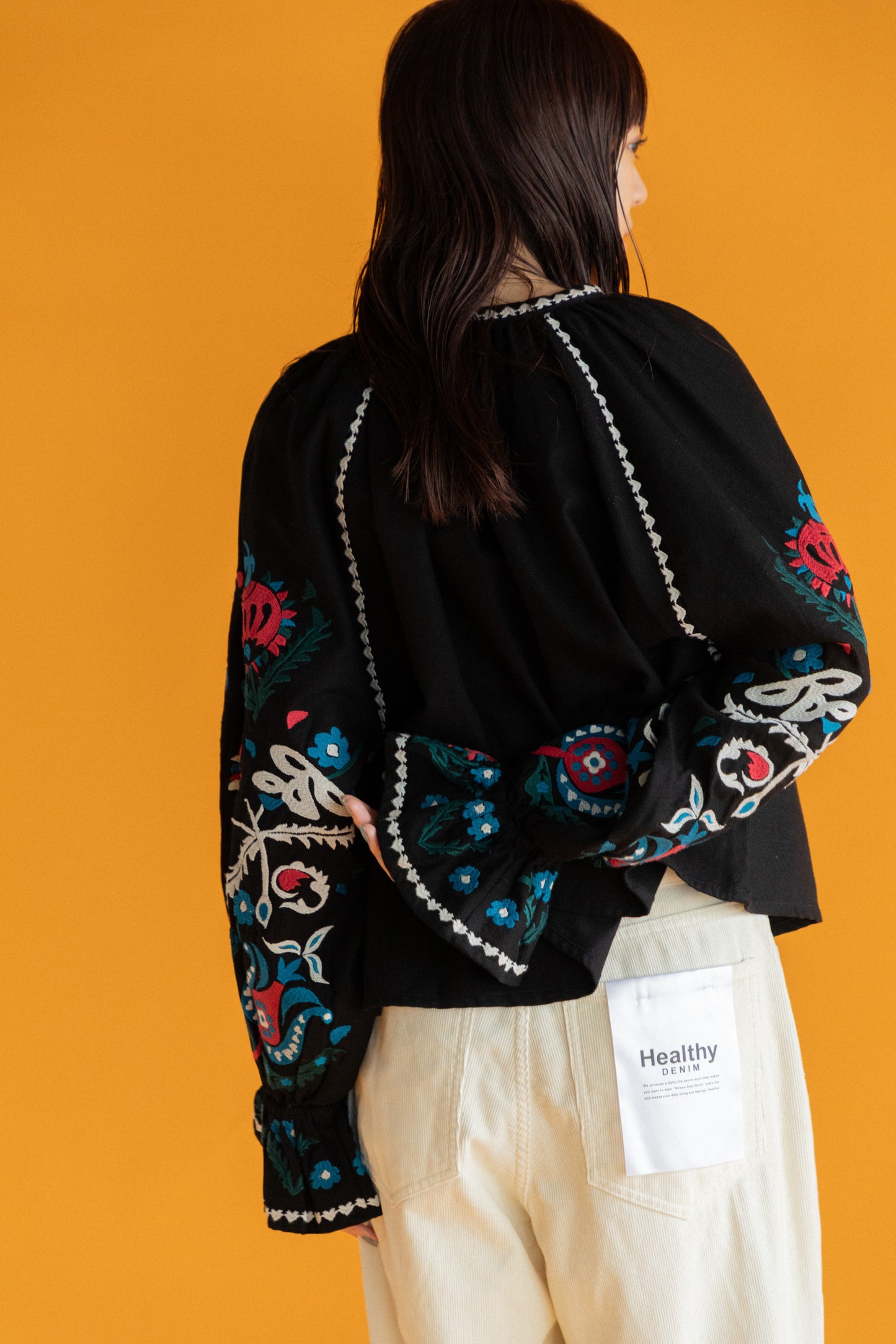 【WOMEN】LEIN / 花柄刺繍ブラウス