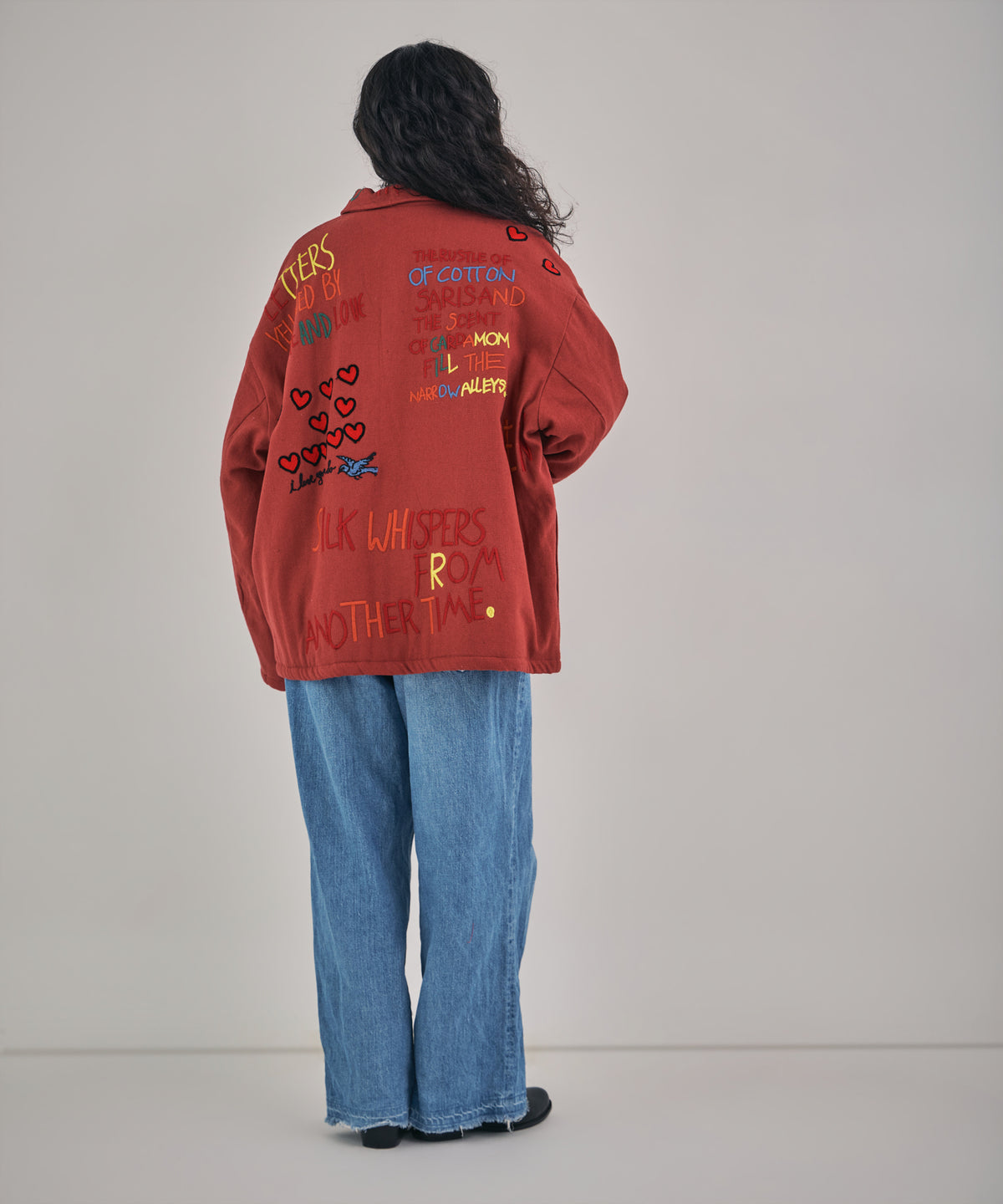 【MEN , WOMEN】お絵描き刺繍中綿ジャケット