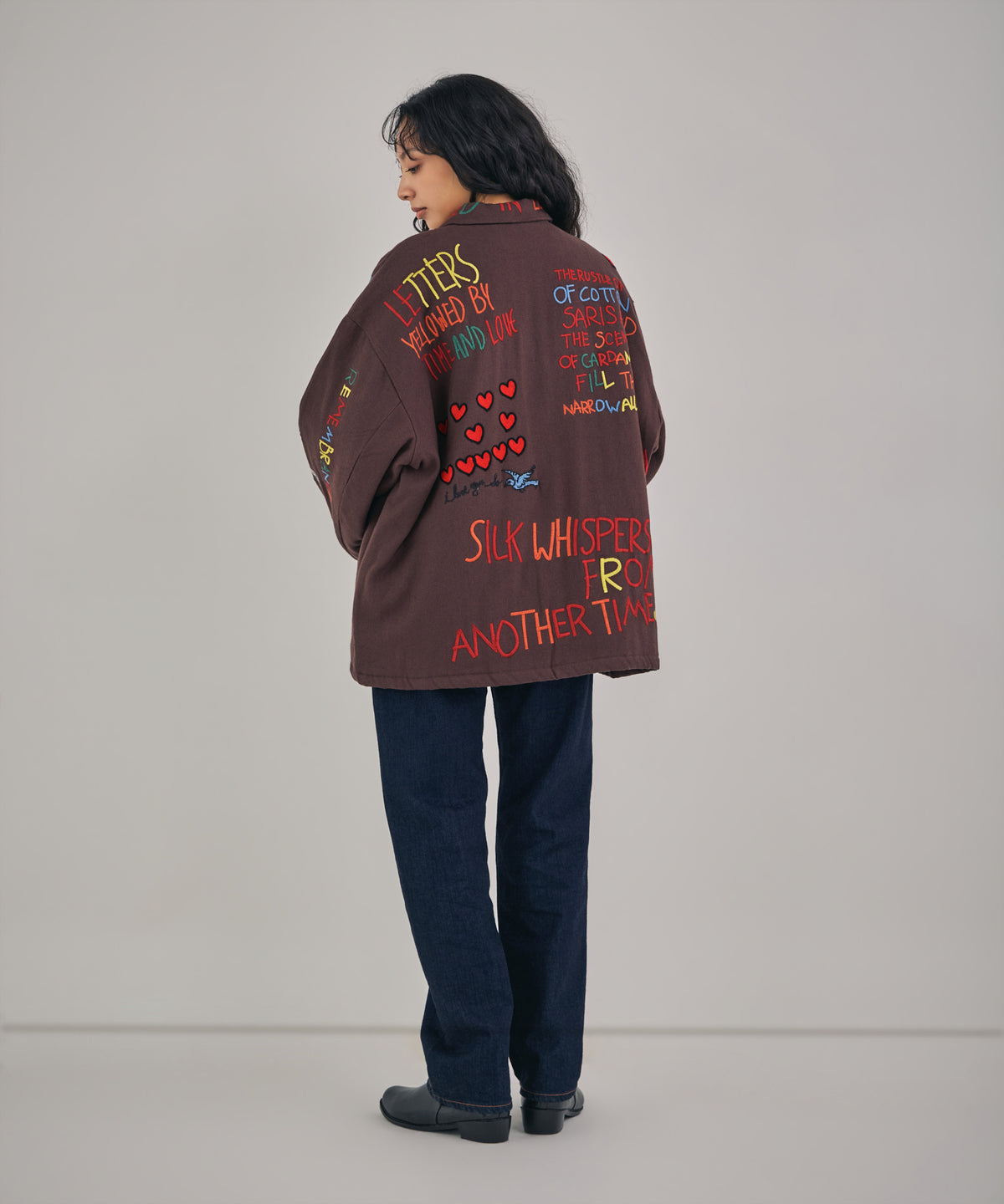 【MEN , WOMEN】お絵描き刺繍中綿ジャケット