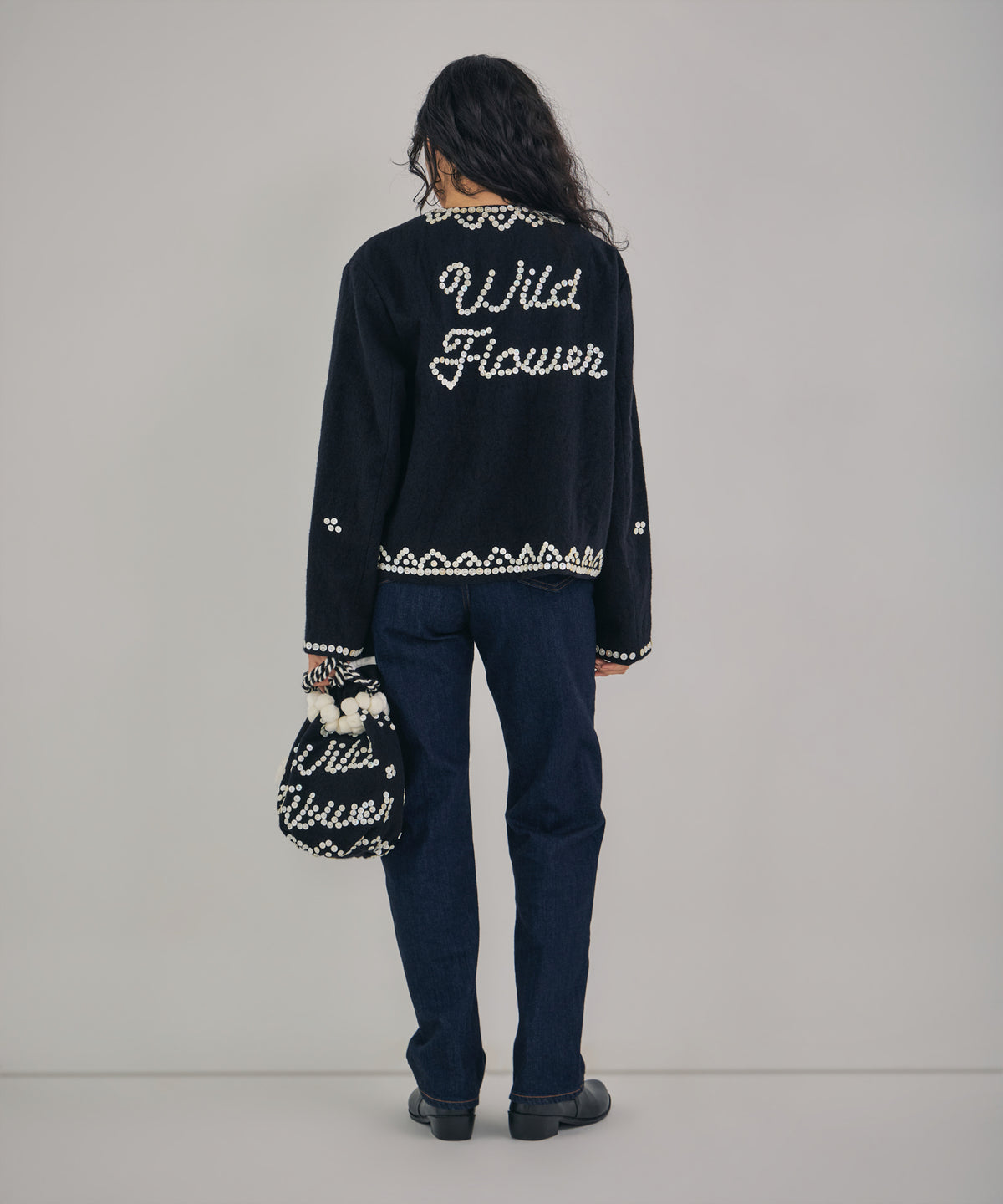 【WOMEN】シェルエンベリッシュド巾着