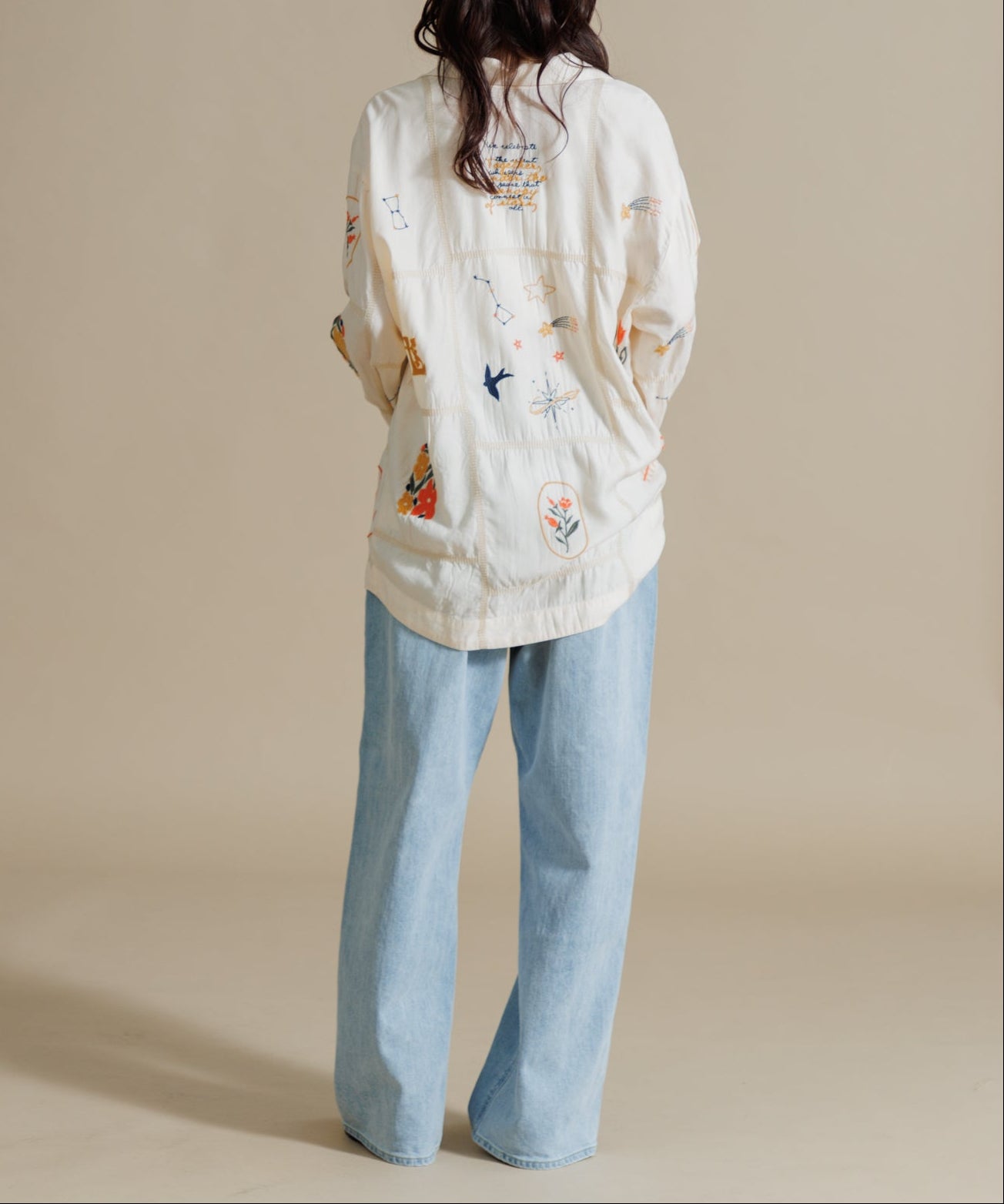 【MEN , WOMEN】LEIN / パッチワーク刺繍シャツ