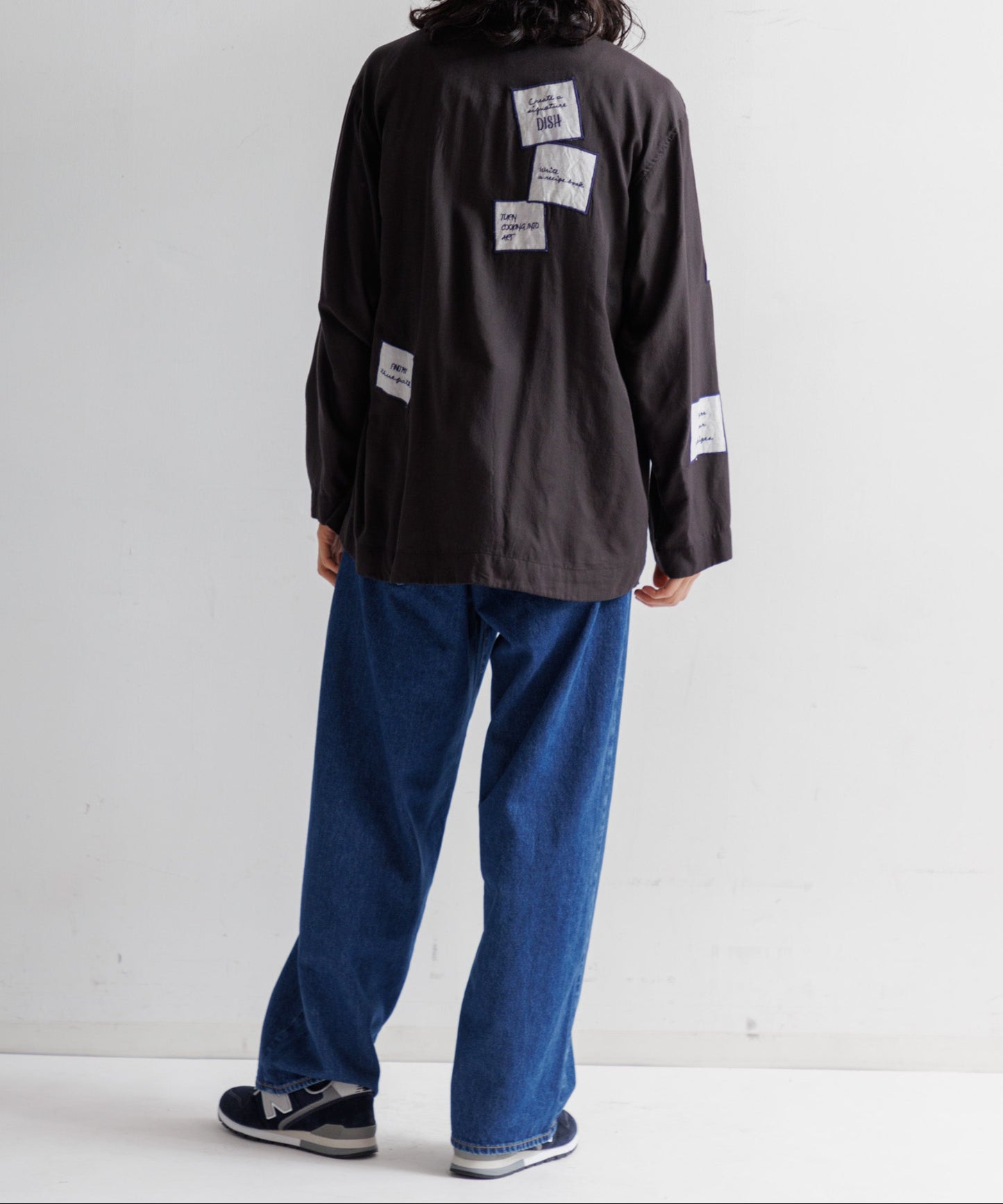 【MEN , WOMEN】LEIN / アップリケ刺繍シャツ