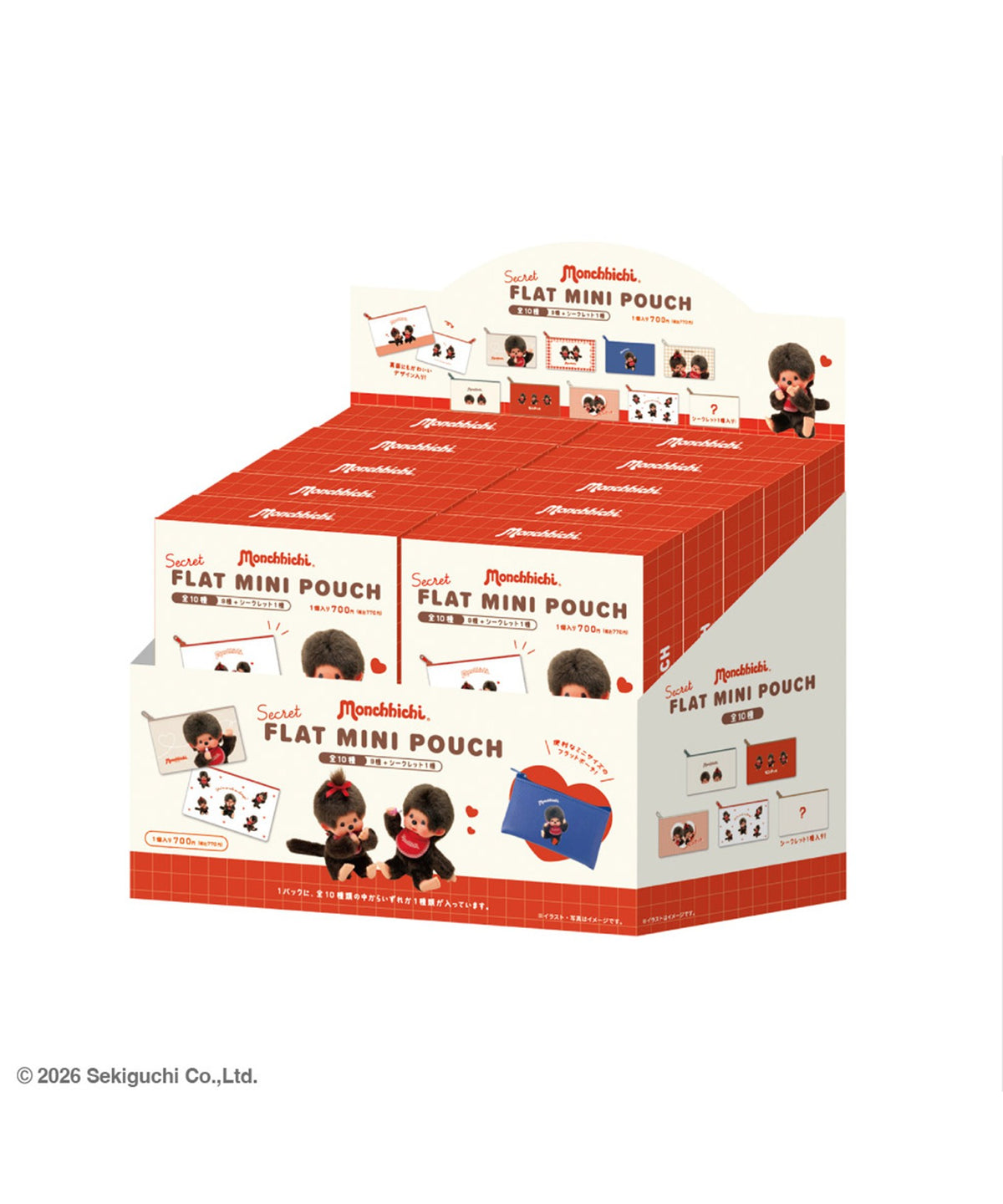 Monchhichi / モンチッチ フラットミニポーチ