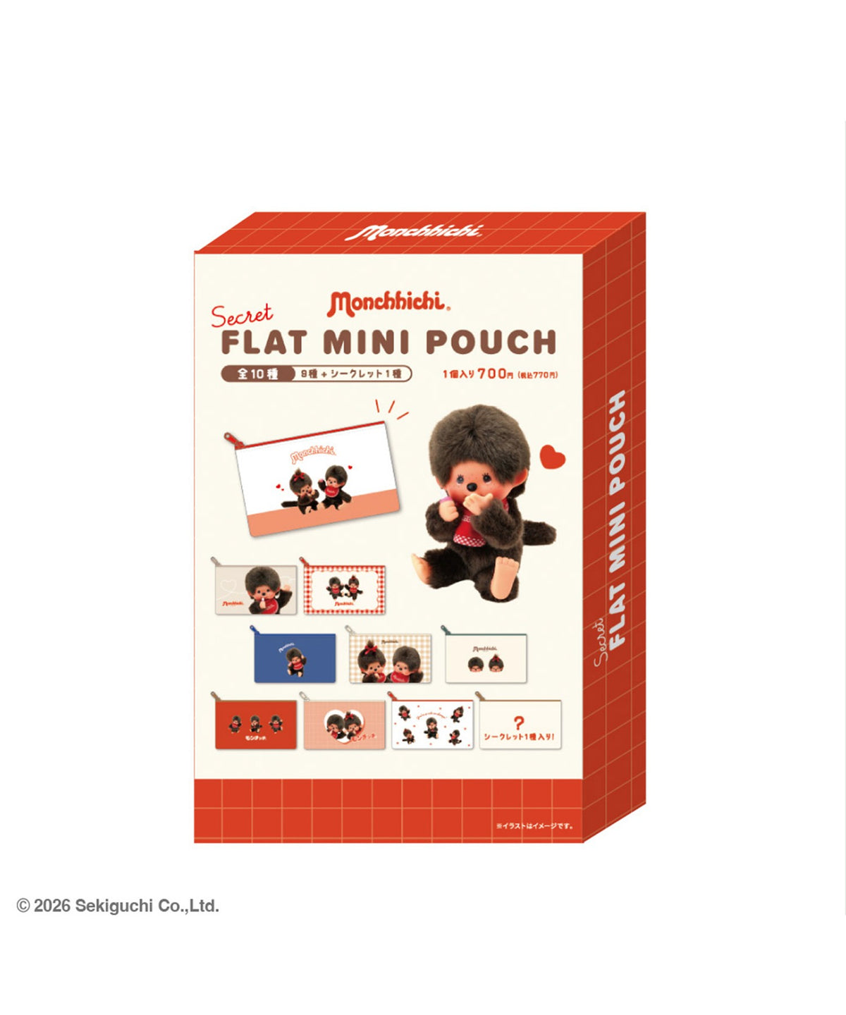 Monchhichi / モンチッチ フラットミニポーチ