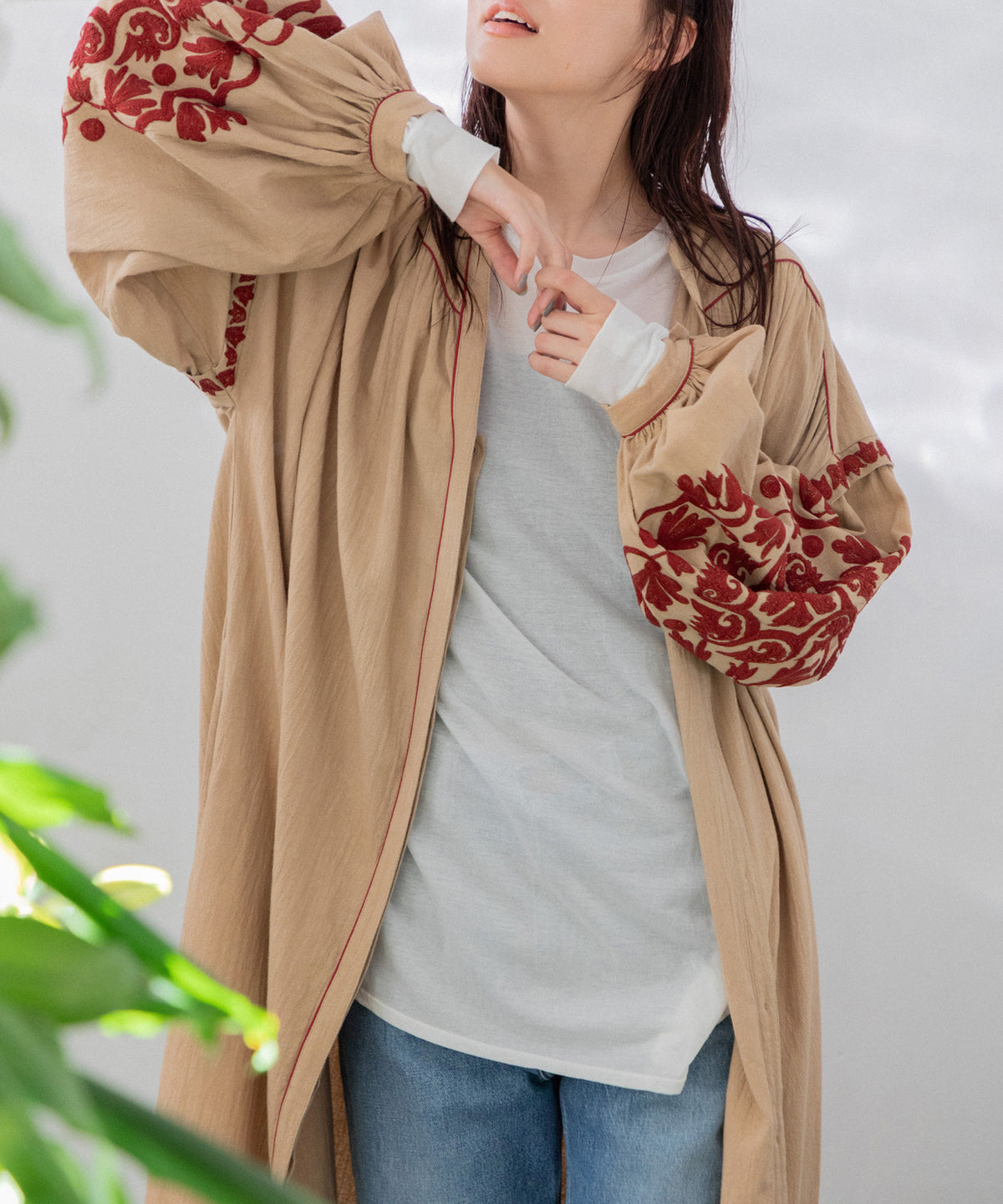 【WOMEN】LEIN 刺繍ワンピース