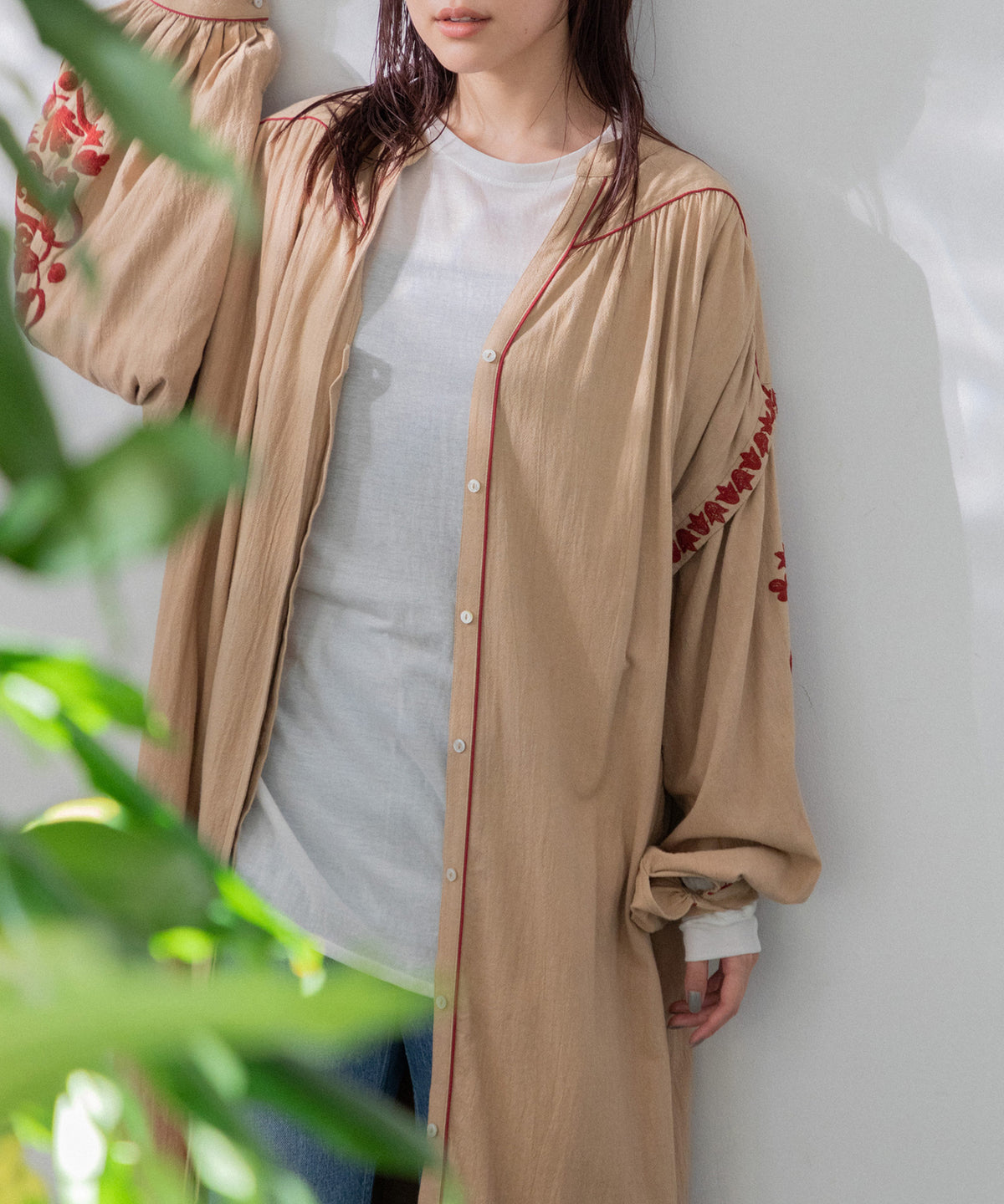 【WOMEN】LEIN 刺繍ワンピース