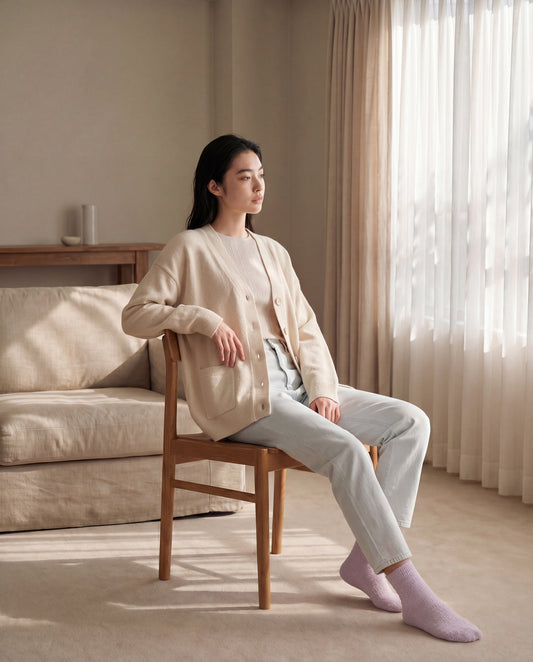 【WOMEN】nestwell / カーディガン＆靴下セットの写真