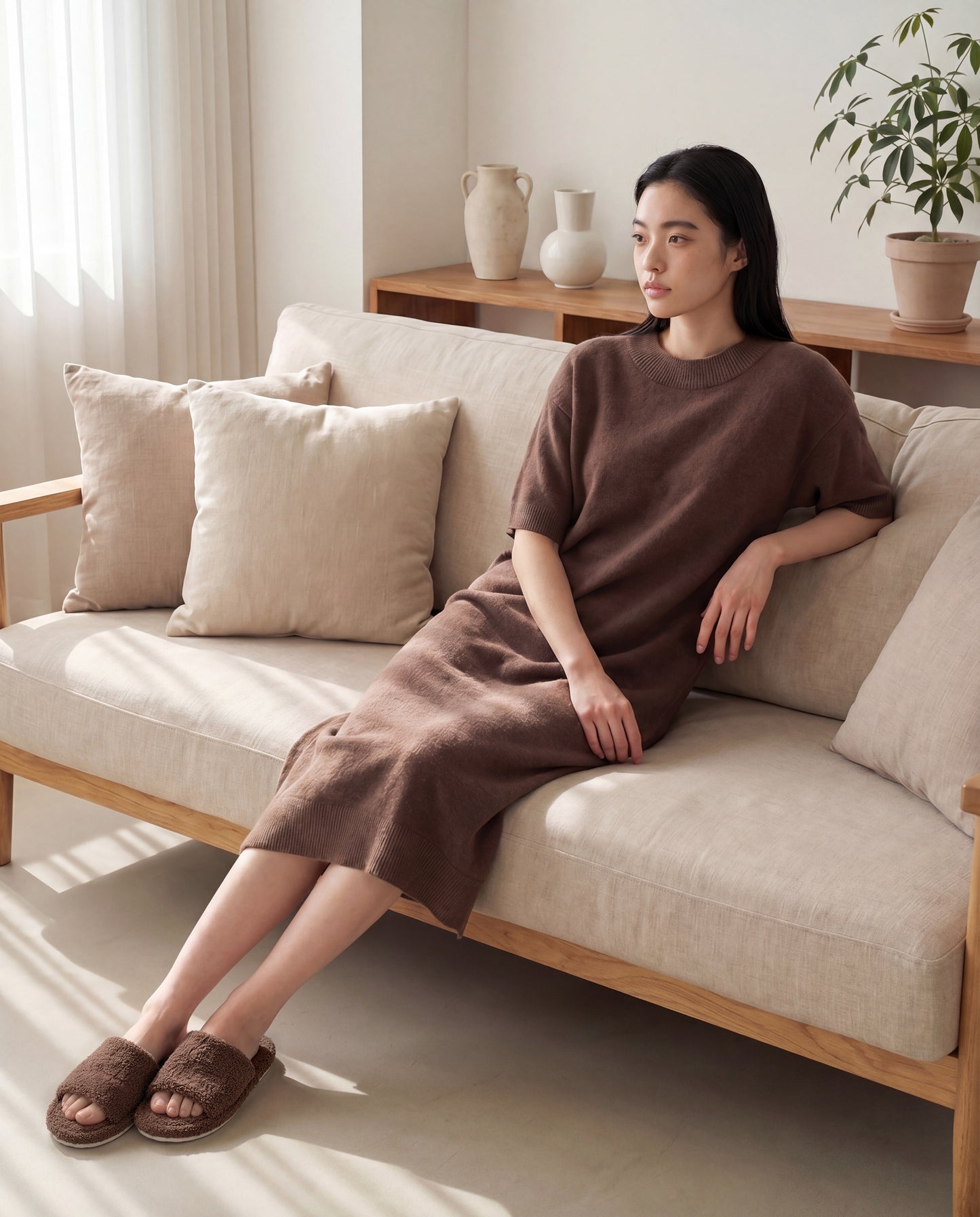 【WOMEN】nestwell / ワンピース＆スリッパセット
