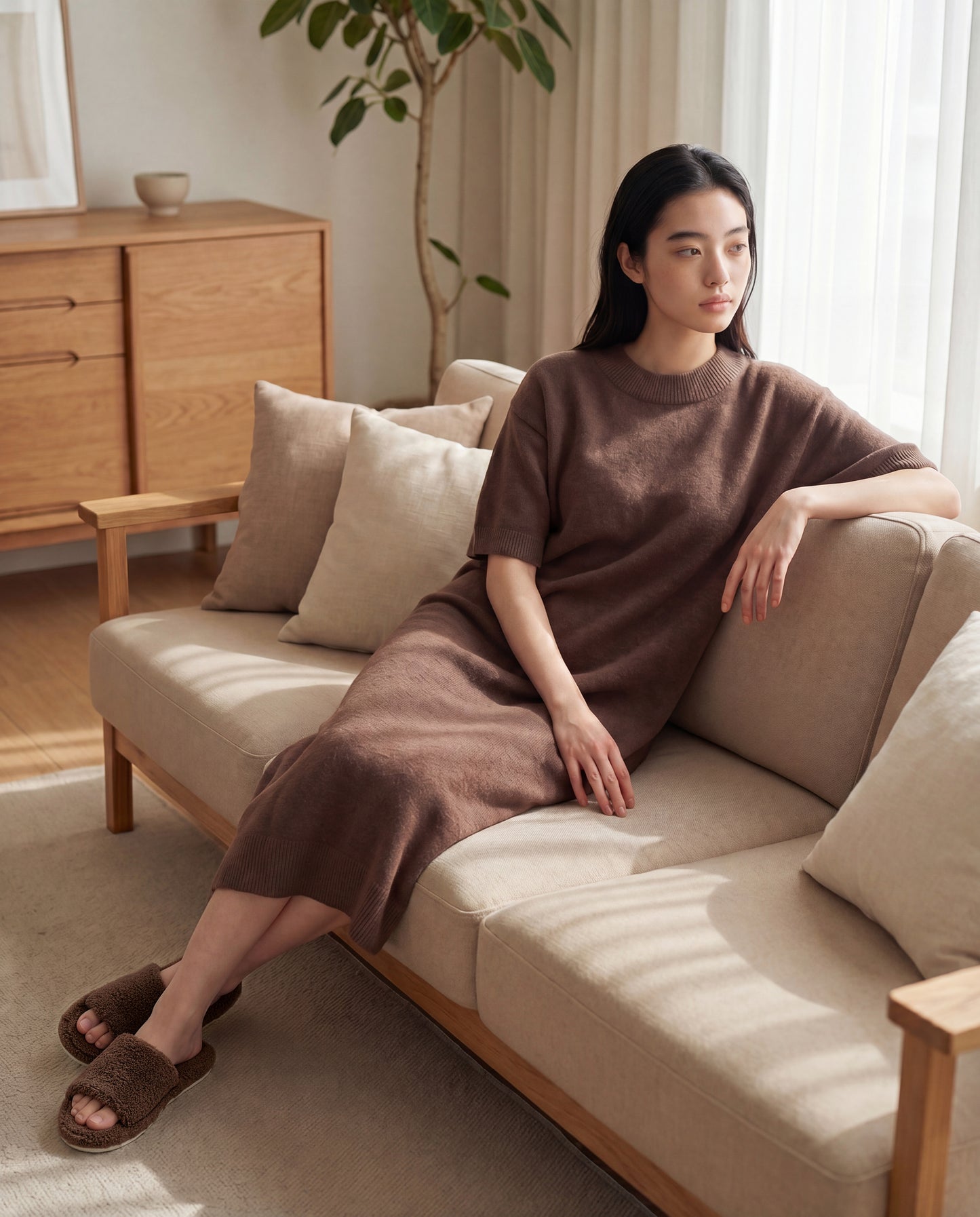 【WOMEN】nestwell / ワンピース＆スリッパセット