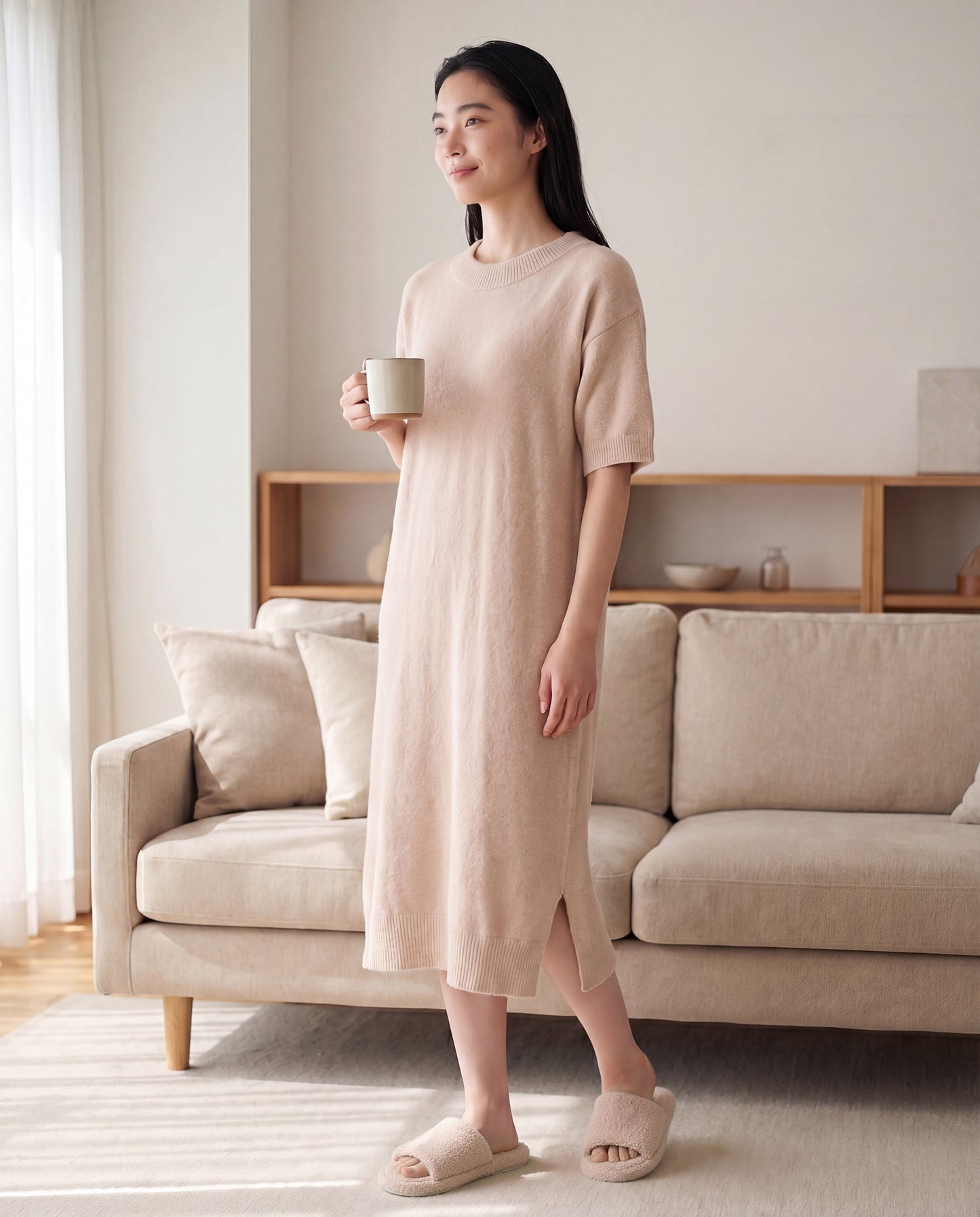 【WOMEN】nestwell / ワンピース＆スリッパセット