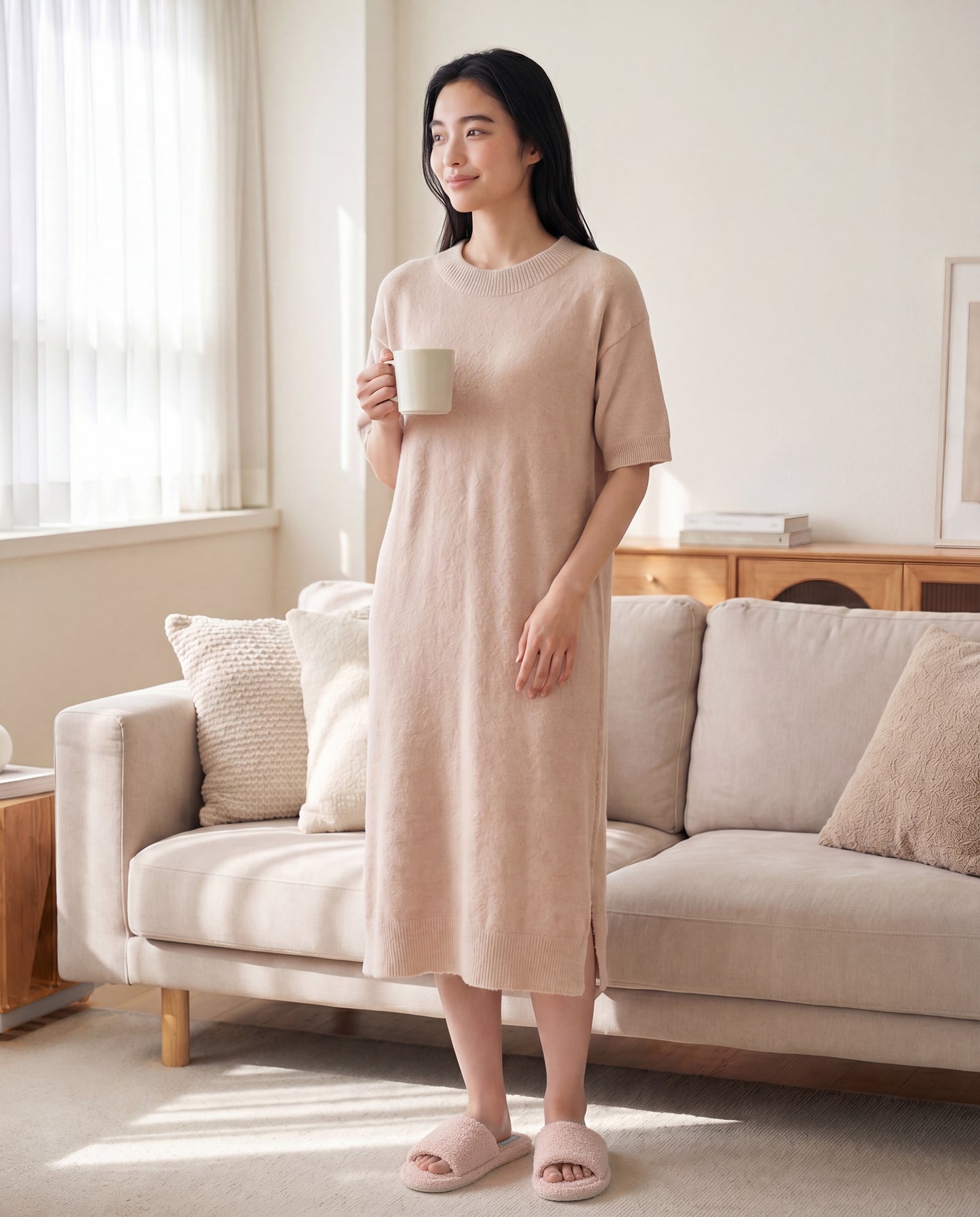 【WOMEN】nestwell / ワンピース＆スリッパセット