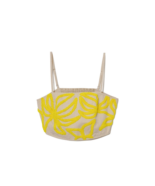 【WOMEN】LEIN リングヤーンアリ刺繍ビスチェの写真