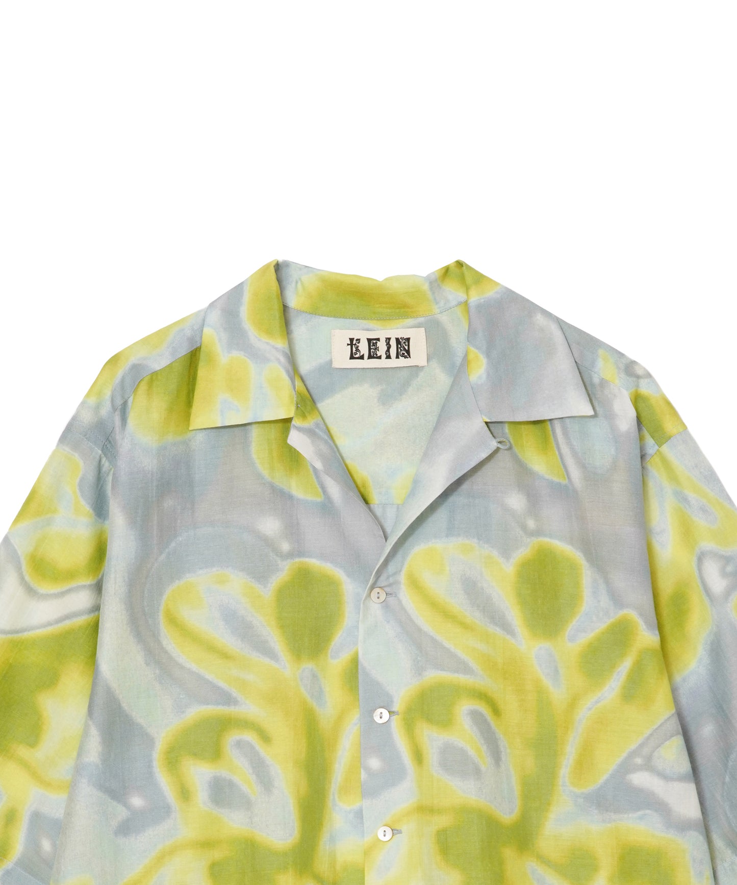 【MEN , WOMEN】LEIN / コットンシルクフラワープリントシャツ