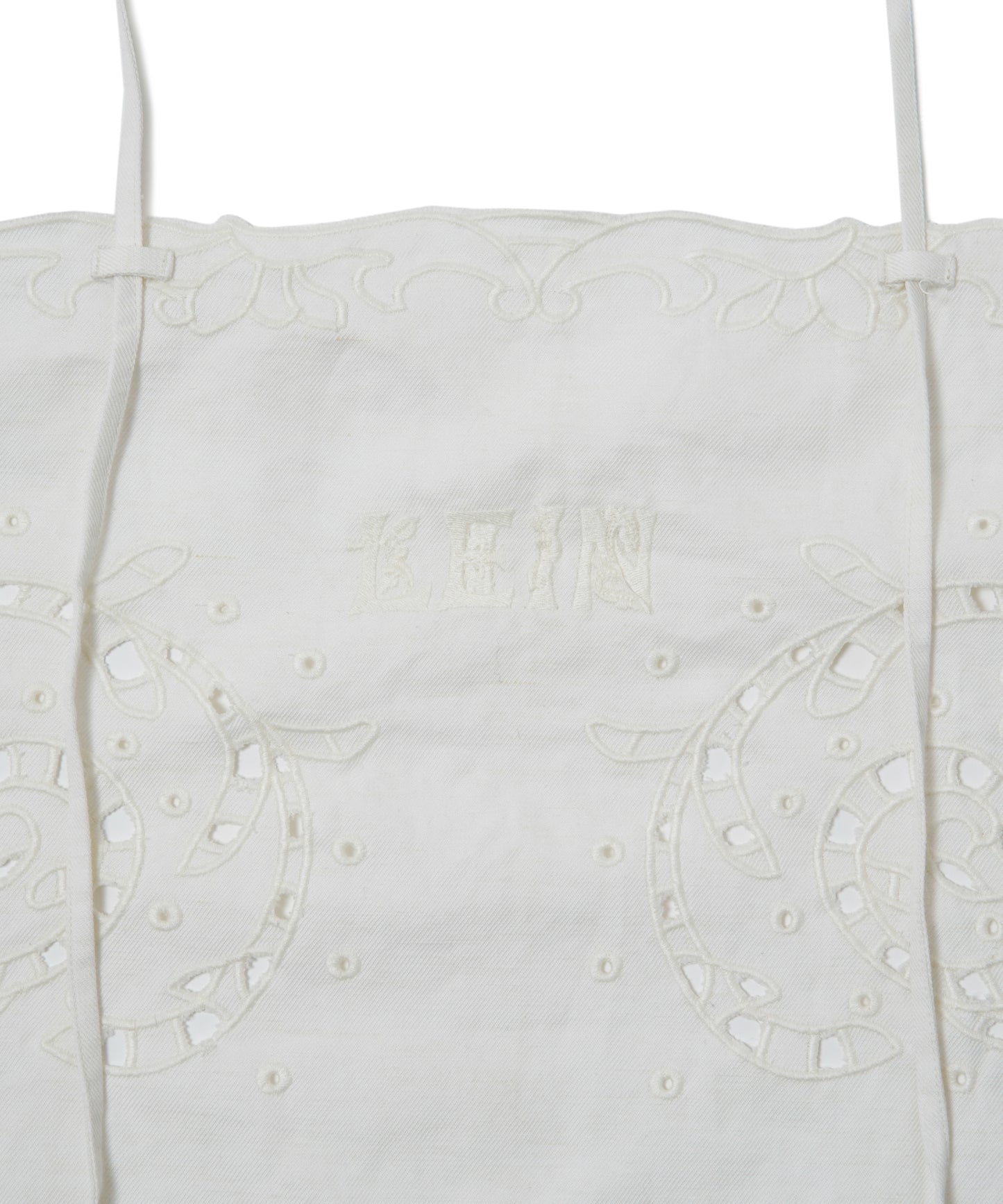 【WOMEN】LEIN コットンリネン切り抜き刺繍2WAYキャミソール