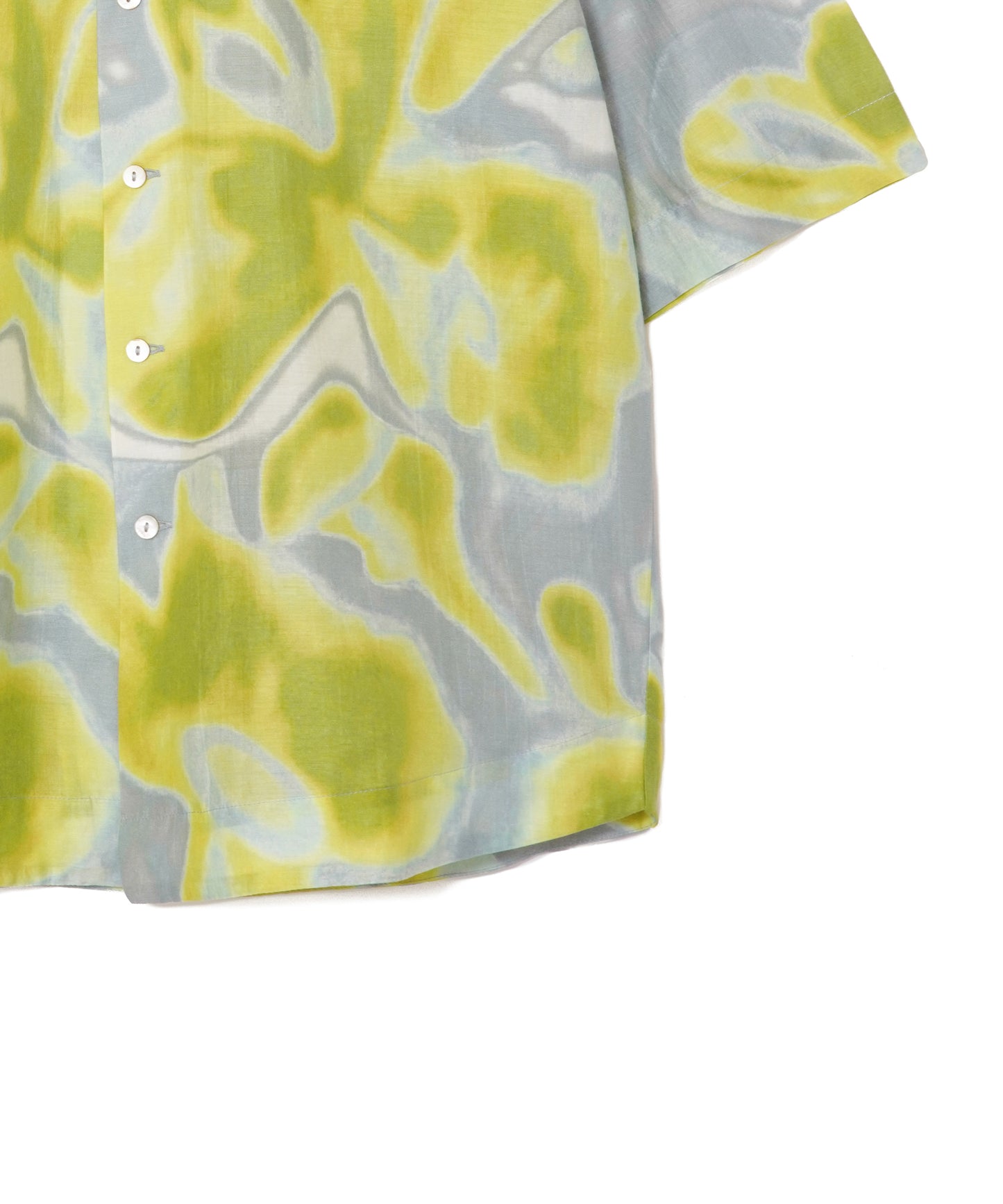 【MEN , WOMEN】LEIN / コットンシルクフラワープリントシャツ