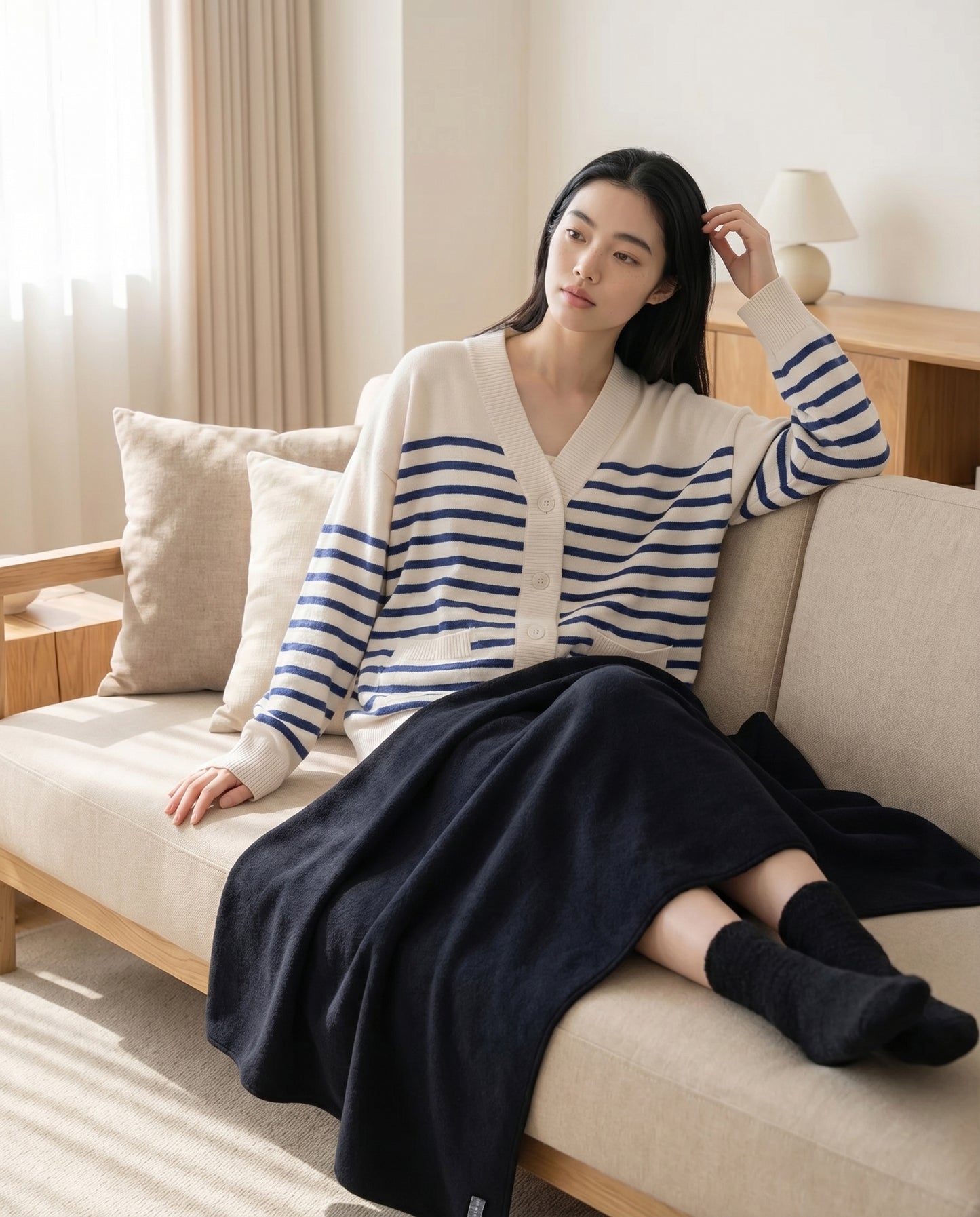 【WOMEN】nestwell / ブランケット＆スリッパ＆靴下セット