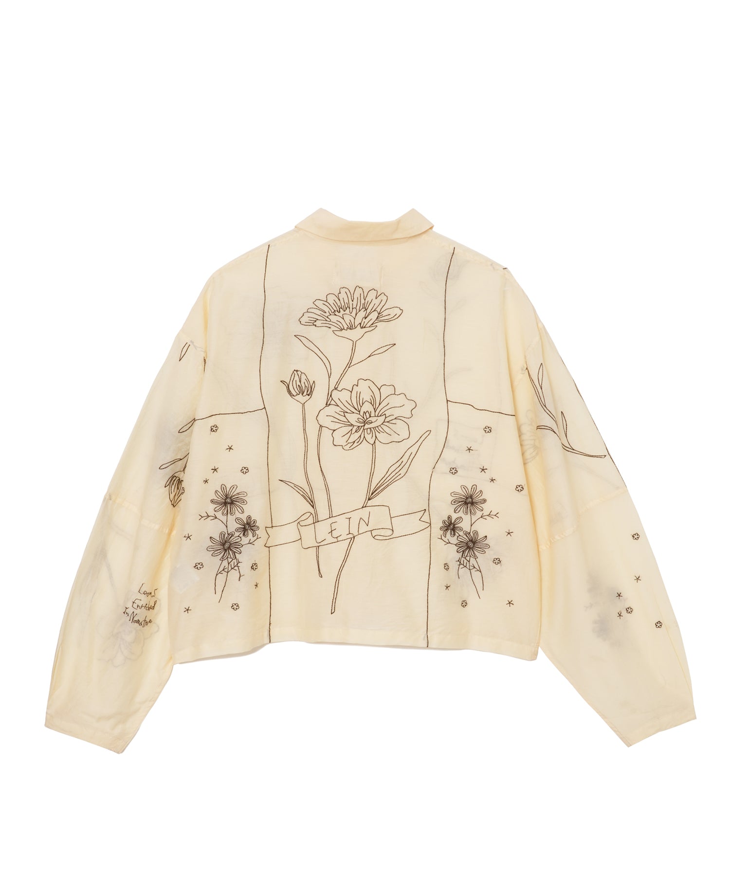 WOMEN】LEIN / コットンシルクボタニカル刺繍シャツ – DRIPSTUDIO