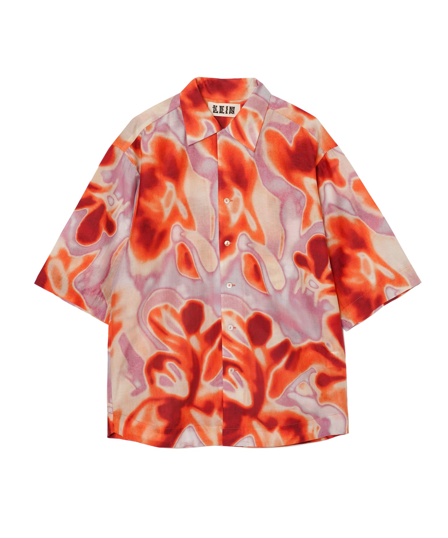 【MEN , WOMEN】LEIN / コットンシルクフラワープリントシャツ