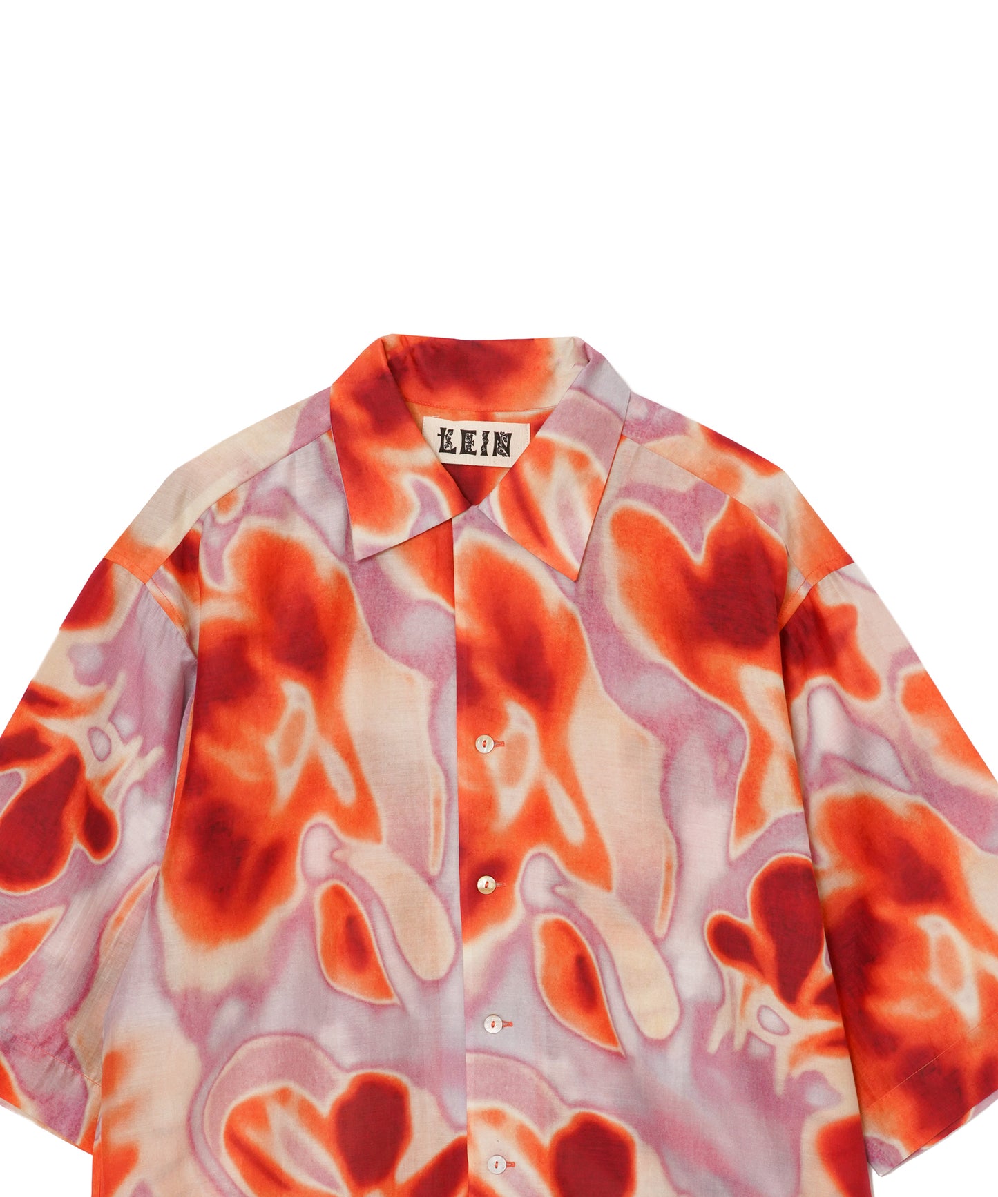 【MEN , WOMEN】LEIN / コットンシルクフラワープリントシャツ
