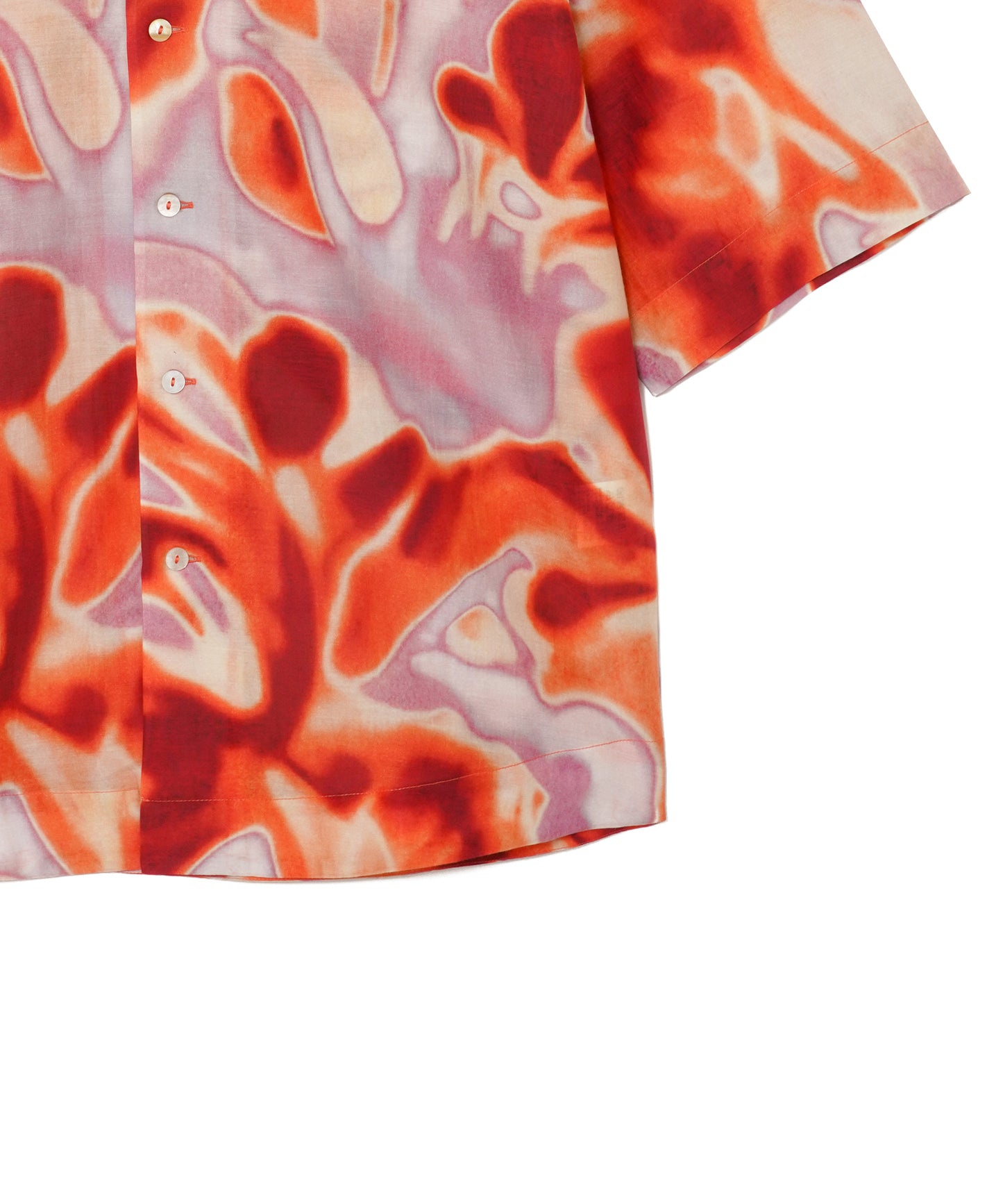 【MEN , WOMEN】LEIN / コットンシルクフラワープリントシャツ