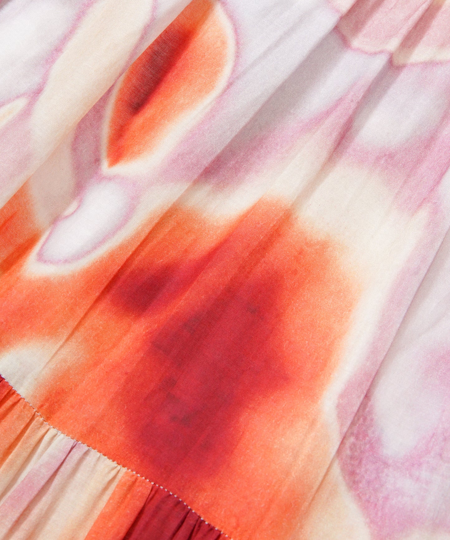 【WOMEN】LEIN コットンシルクフラワープリントワンピース