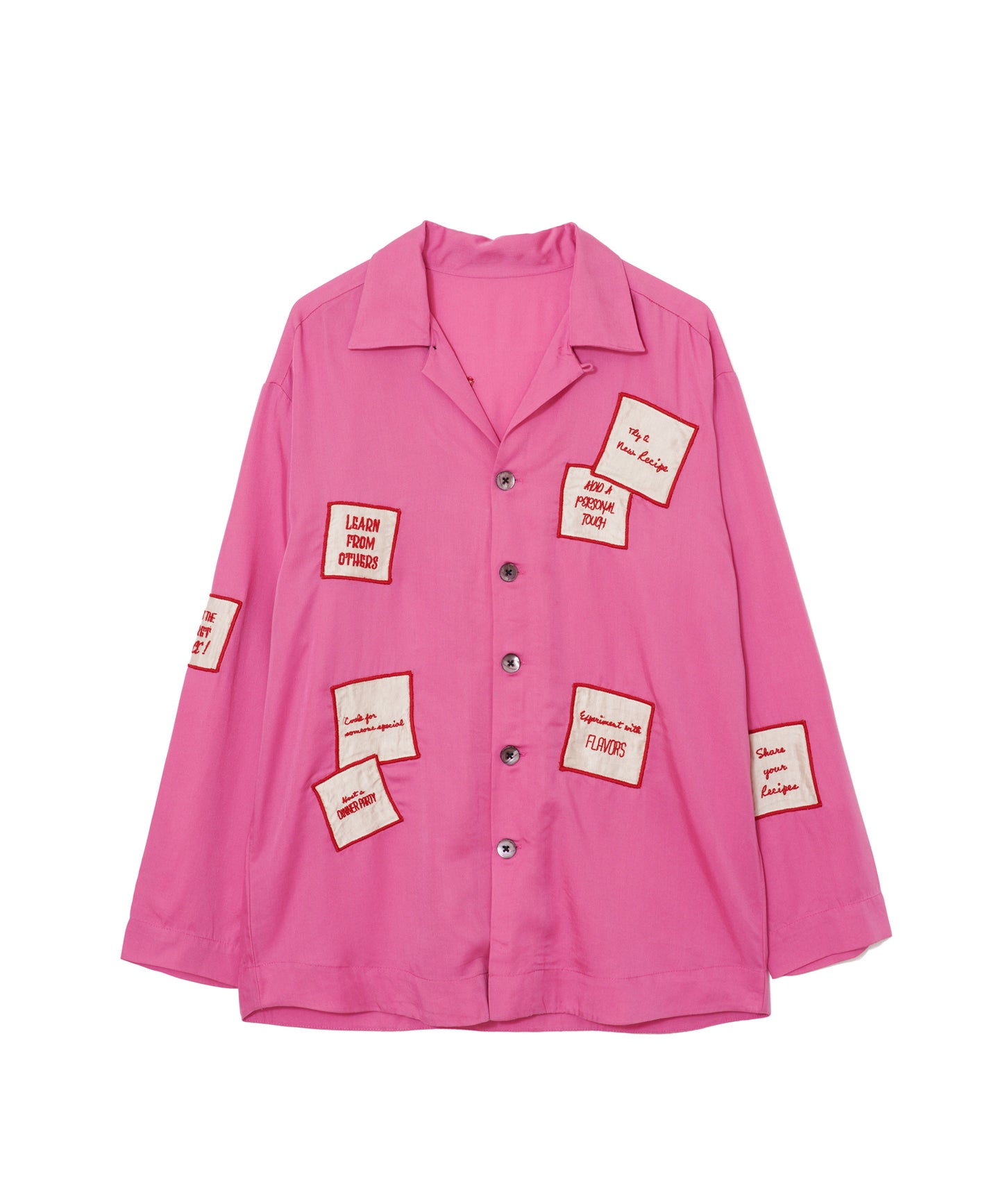 【MEN , WOMEN】LEIN / アップリケ刺繍シャツ