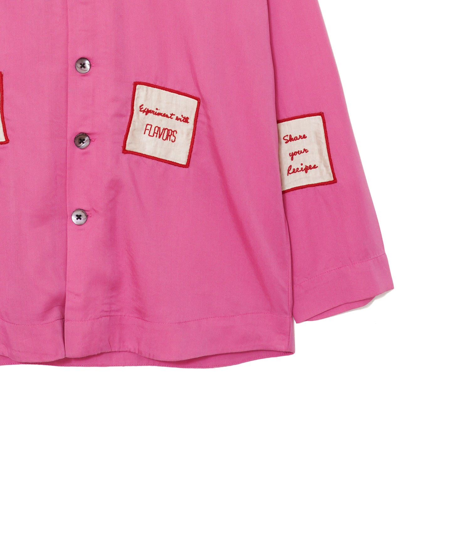 【MEN , WOMEN】LEIN / アップリケ刺繍シャツ