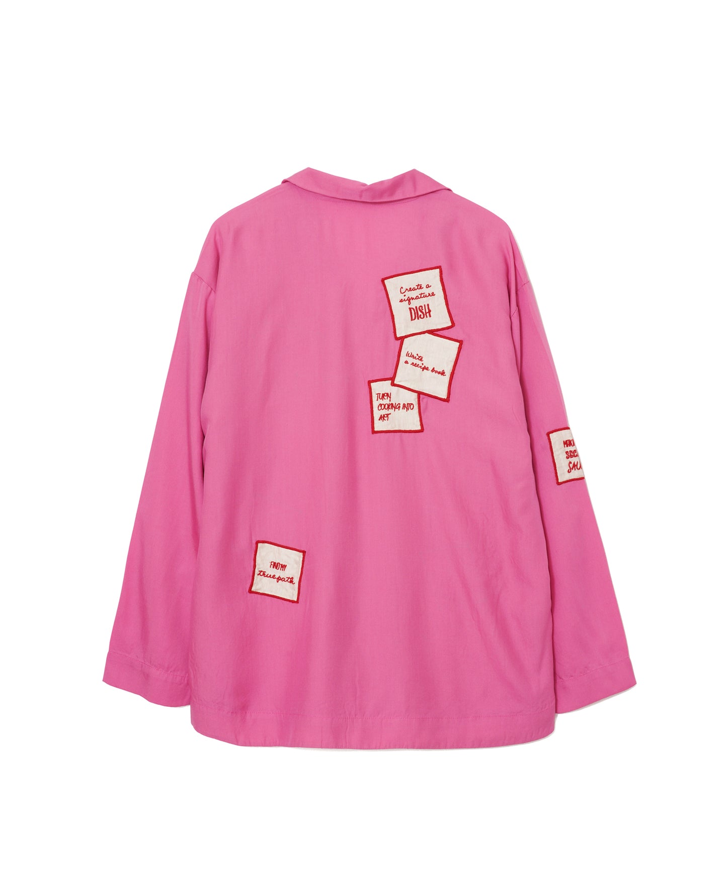 【MEN , WOMEN】LEIN / アップリケ刺繍シャツ