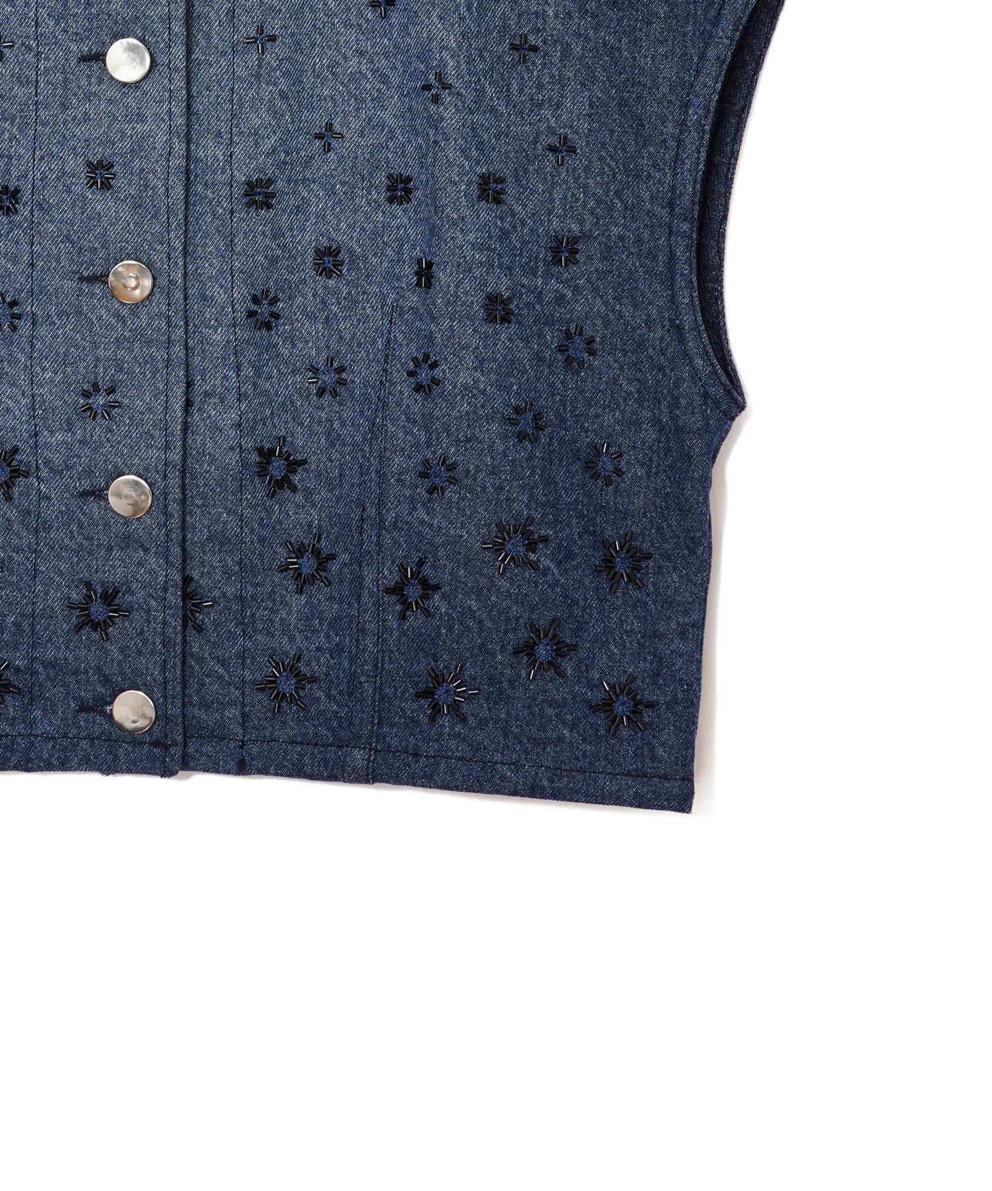 【WOMEN】LEIN カディビーズ刺繍トップス