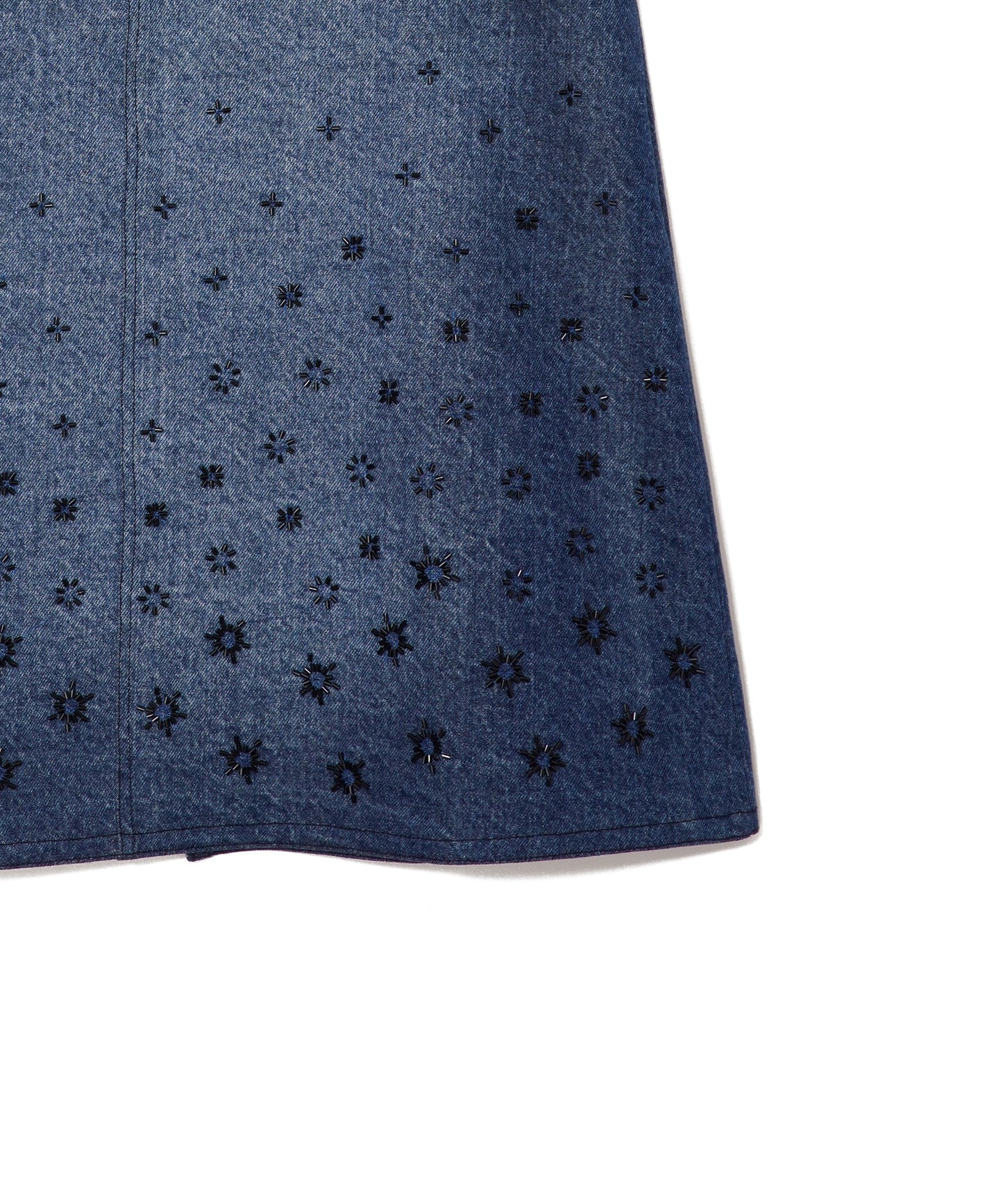 【WOMEN】LEIN カディビーズ刺繍スカート