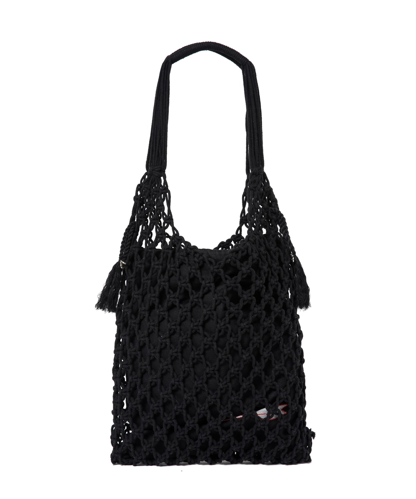 【MEN,WOMEN】LEIN マクラメ巾着ショルダーバッグ