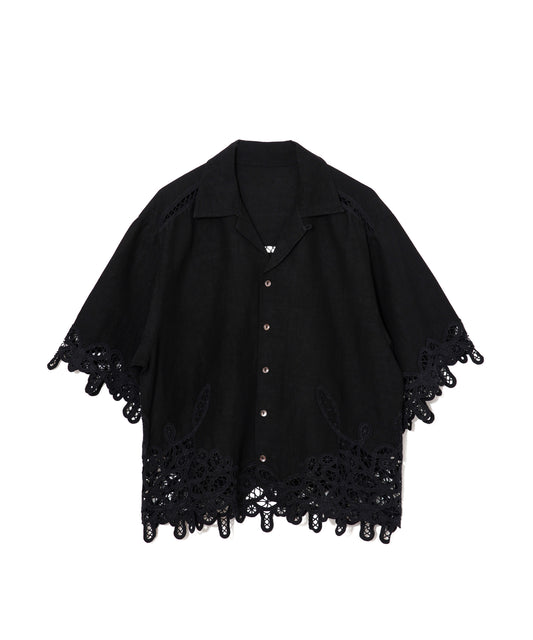【MEN,WOMEN】LEIN バテンレースオープンカラーシャツの写真
