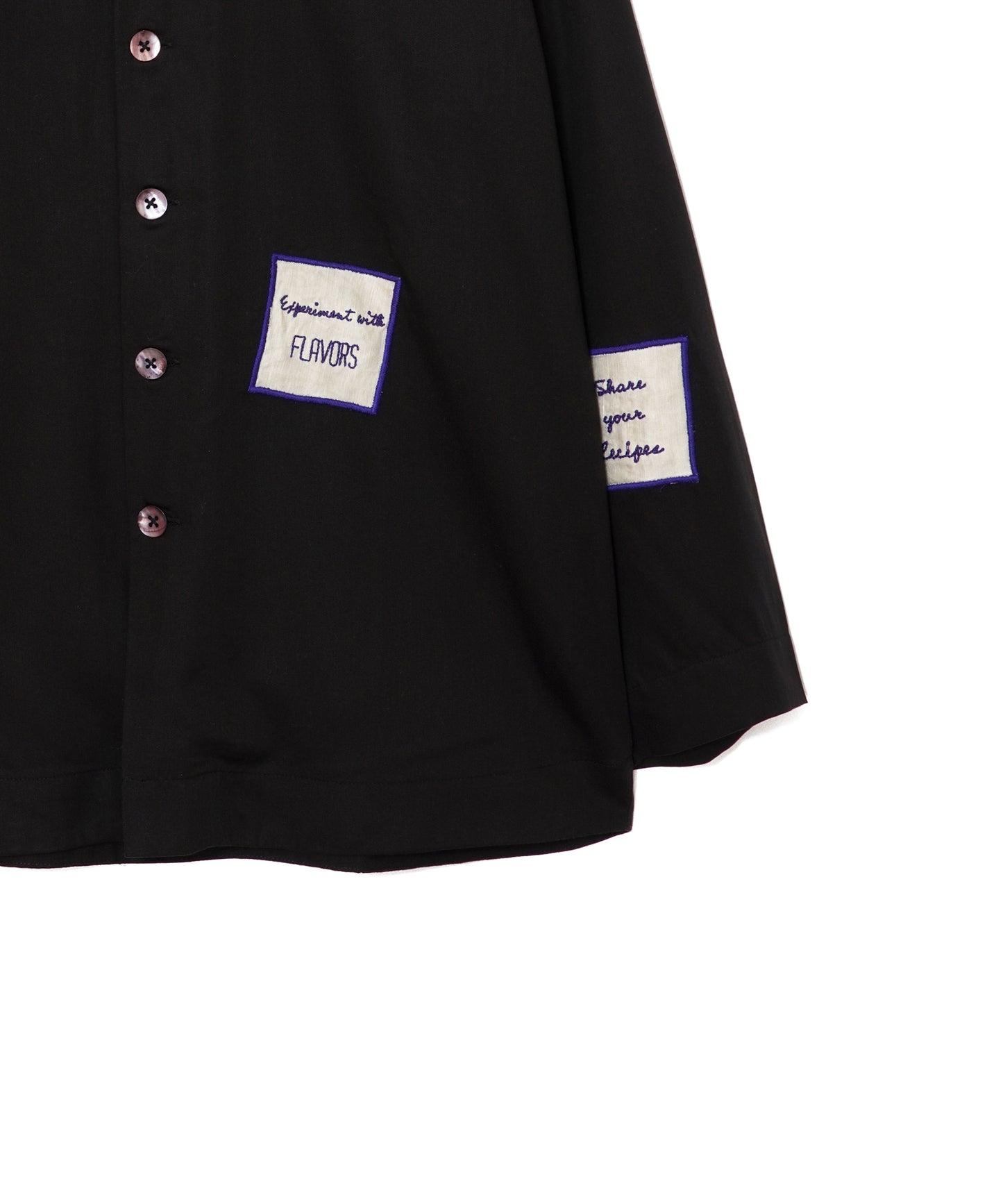 【MEN , WOMEN】LEIN / アップリケ刺繍シャツ