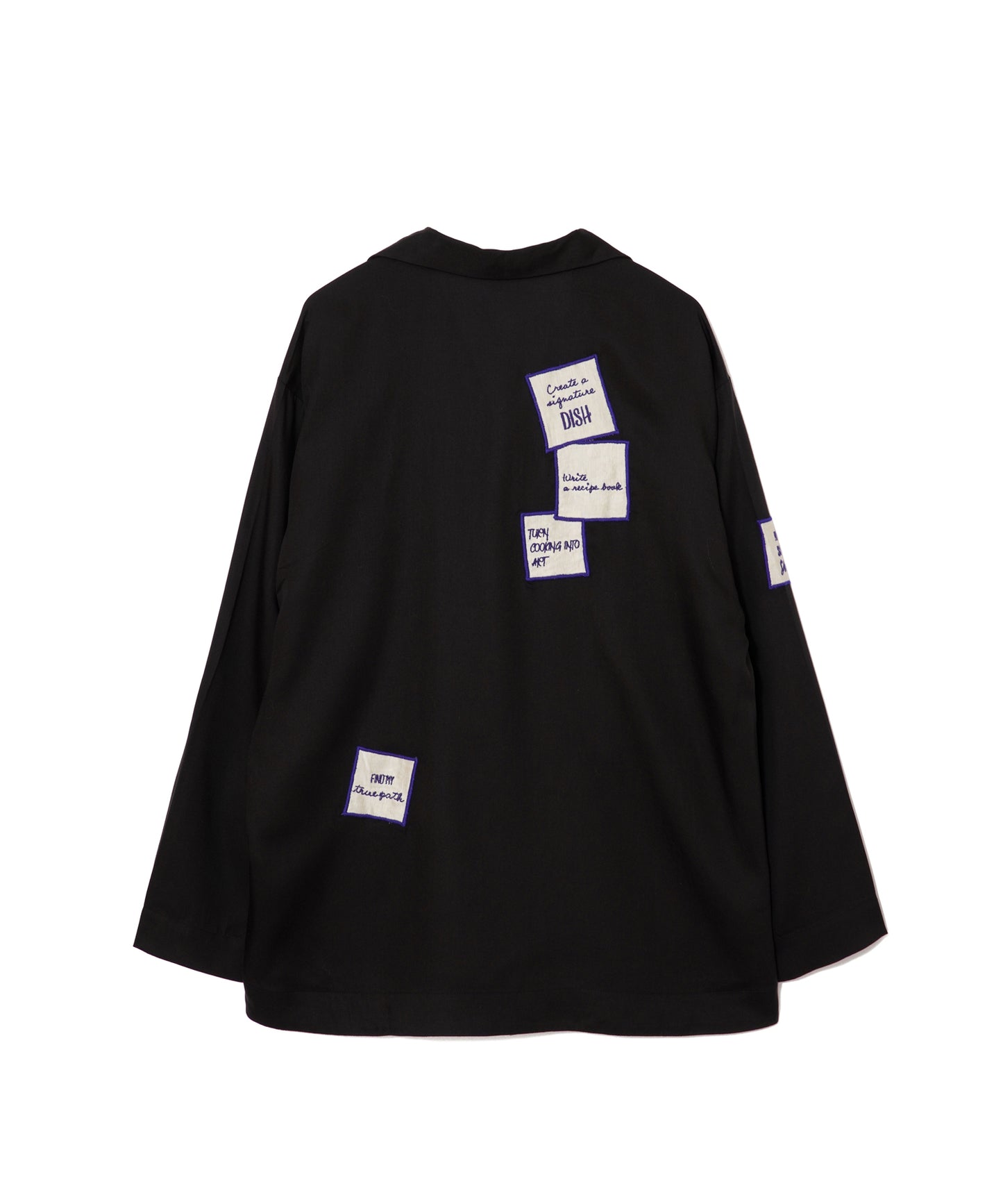 【MEN , WOMEN】LEIN / アップリケ刺繍シャツ