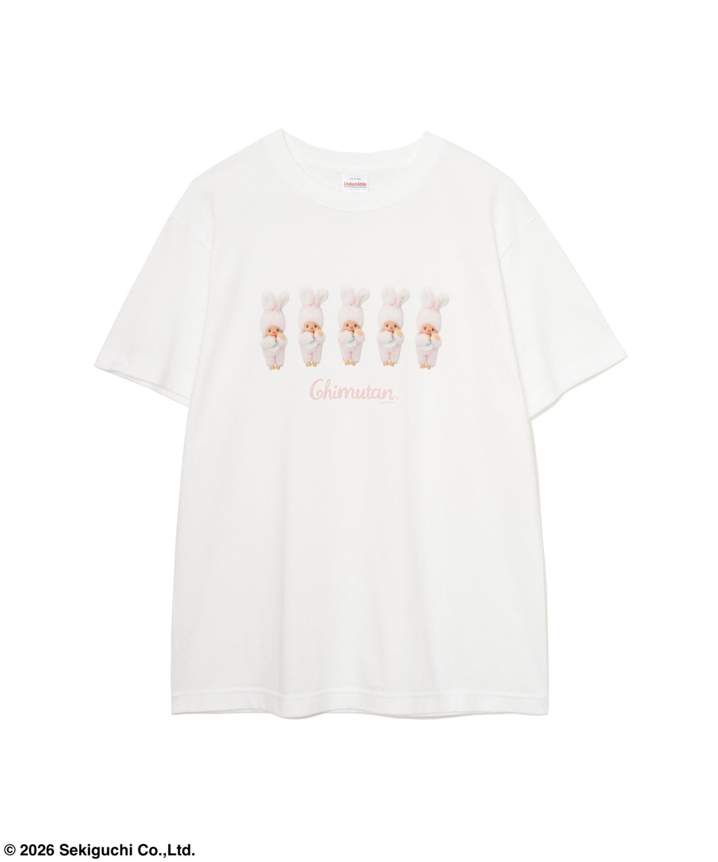 【MEN,WOMEN】モンチッチ ロゴプリントTシャツ