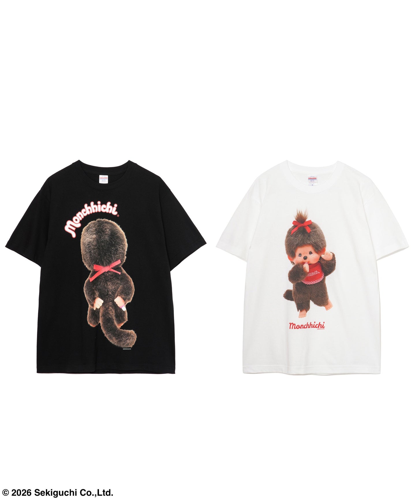 【MEN,WOMEN】モンチッチ BIGプリントTシャツ