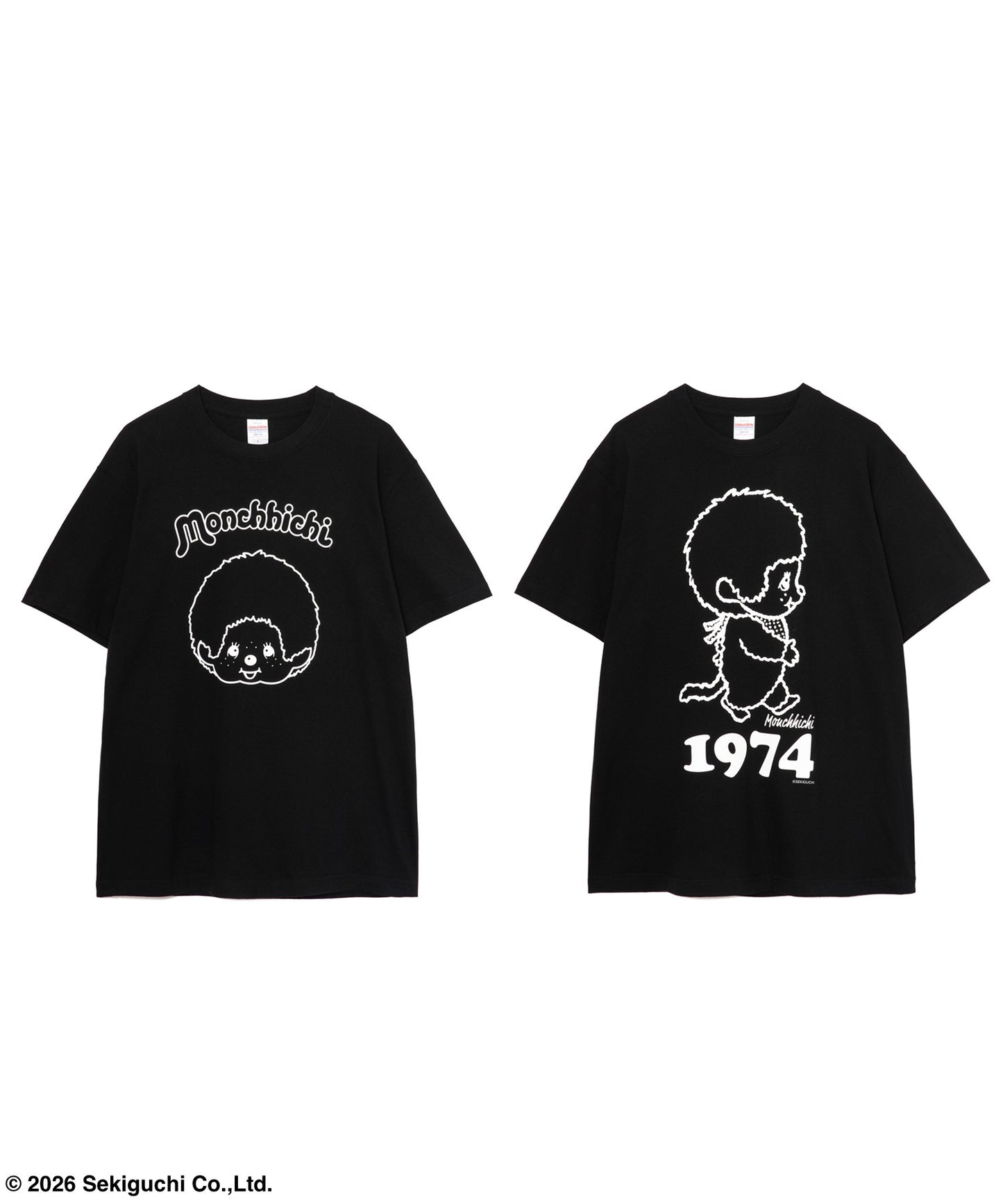 【MEN,WOMEN】モンチッチ シンプルプリントTシャツ