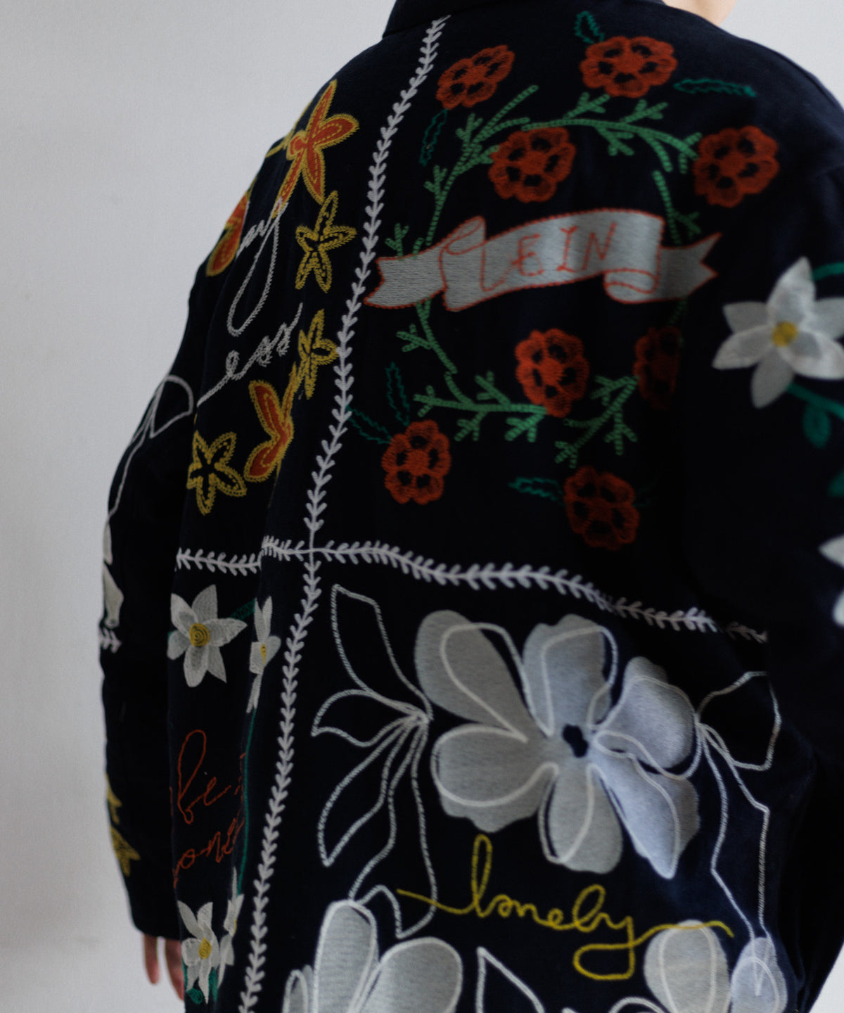 【MEN , WOMEN】LEIN ボアライナーパッチワーク刺繍ジャケット