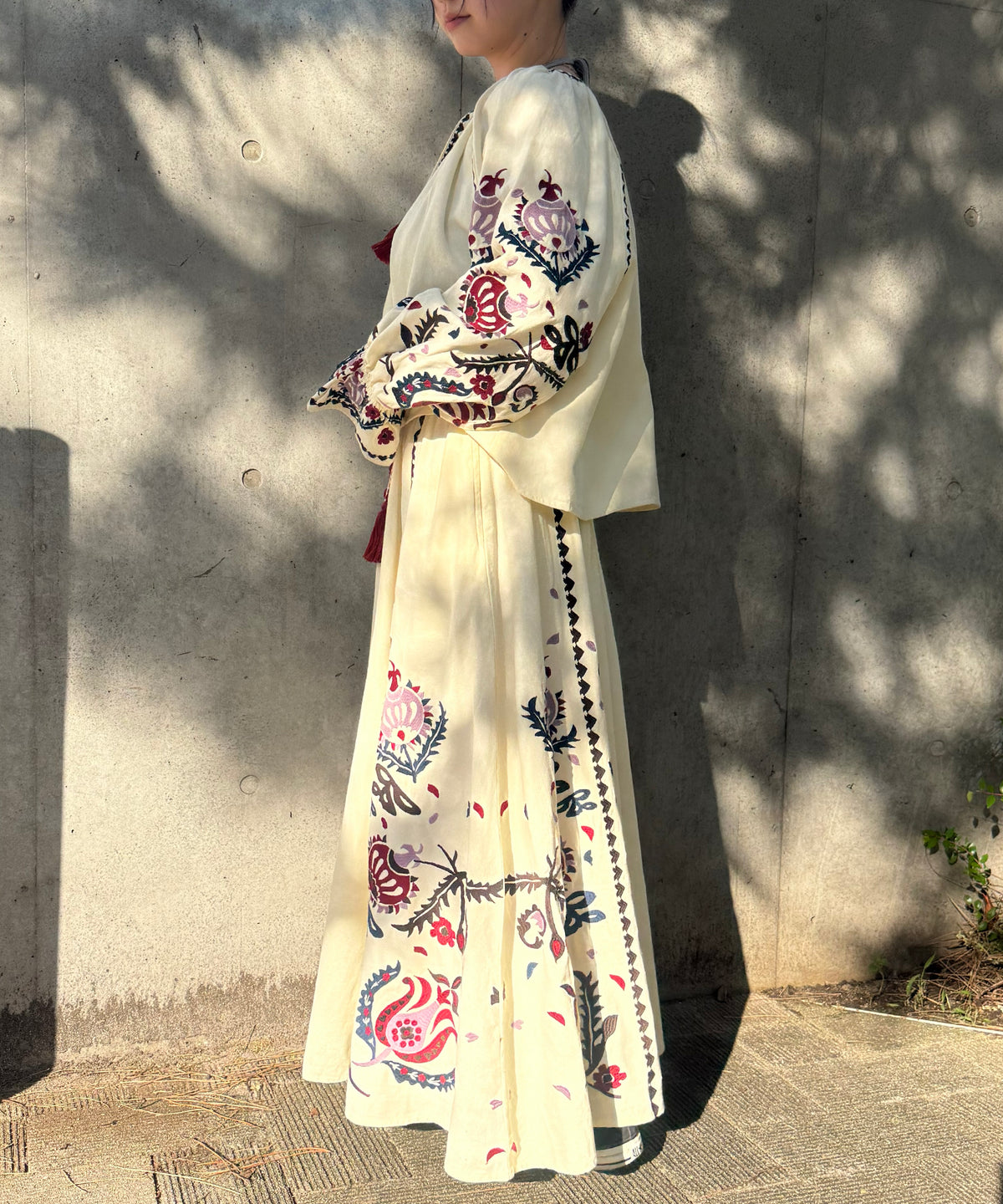 【WOMEN】LEIN / 花柄刺繍スカート