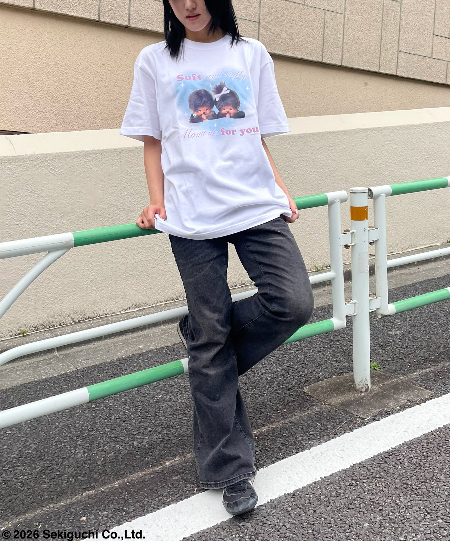 【MEN,WOMEN】モンチッチ デザインプリントTシャツ