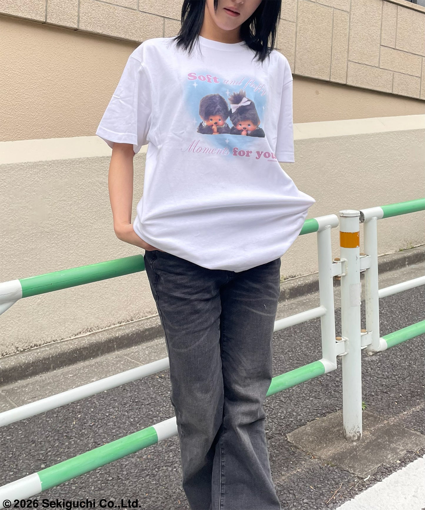 【MEN,WOMEN】モンチッチ デザインプリントTシャツ